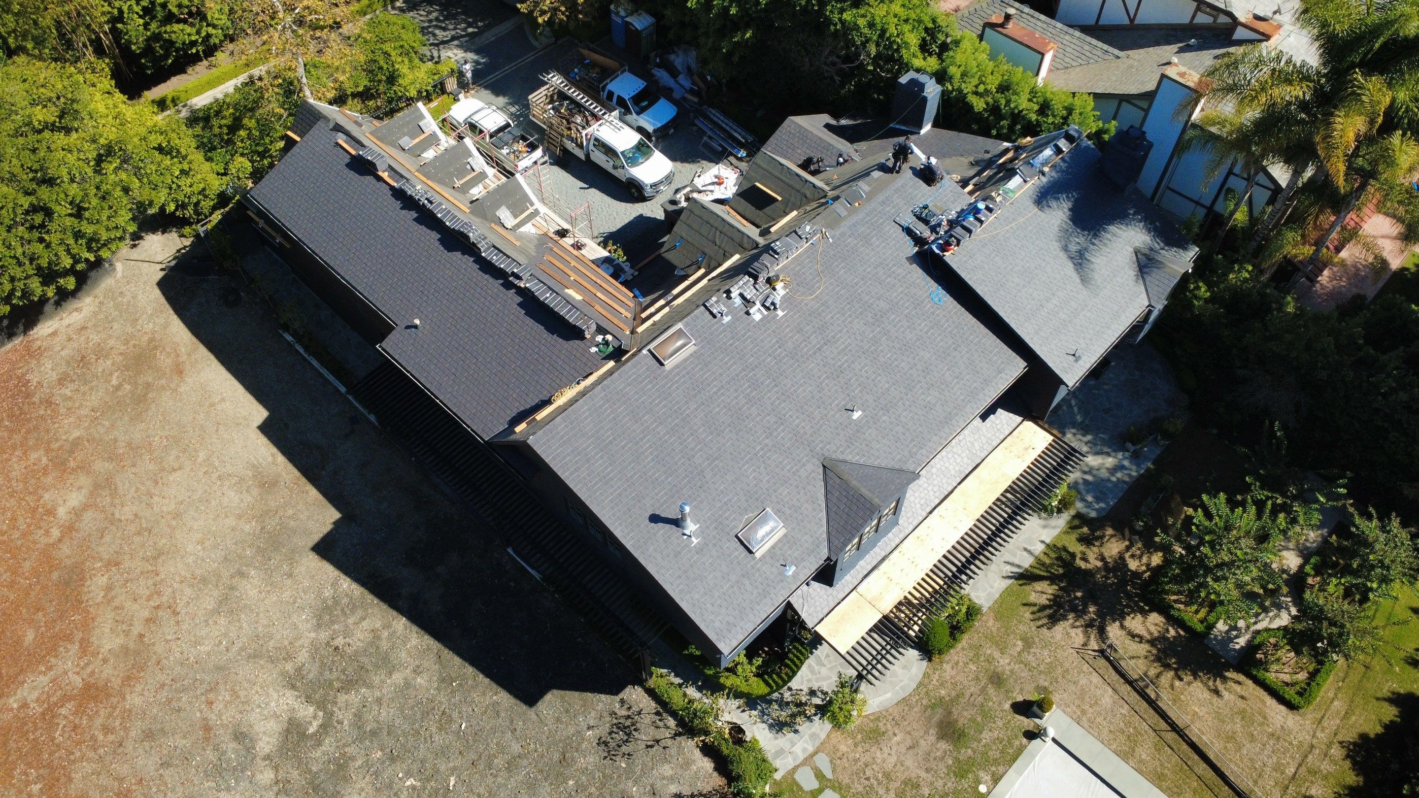 Synthetic Slate Tile Project in Brentwood by Hull Brothers Roofing