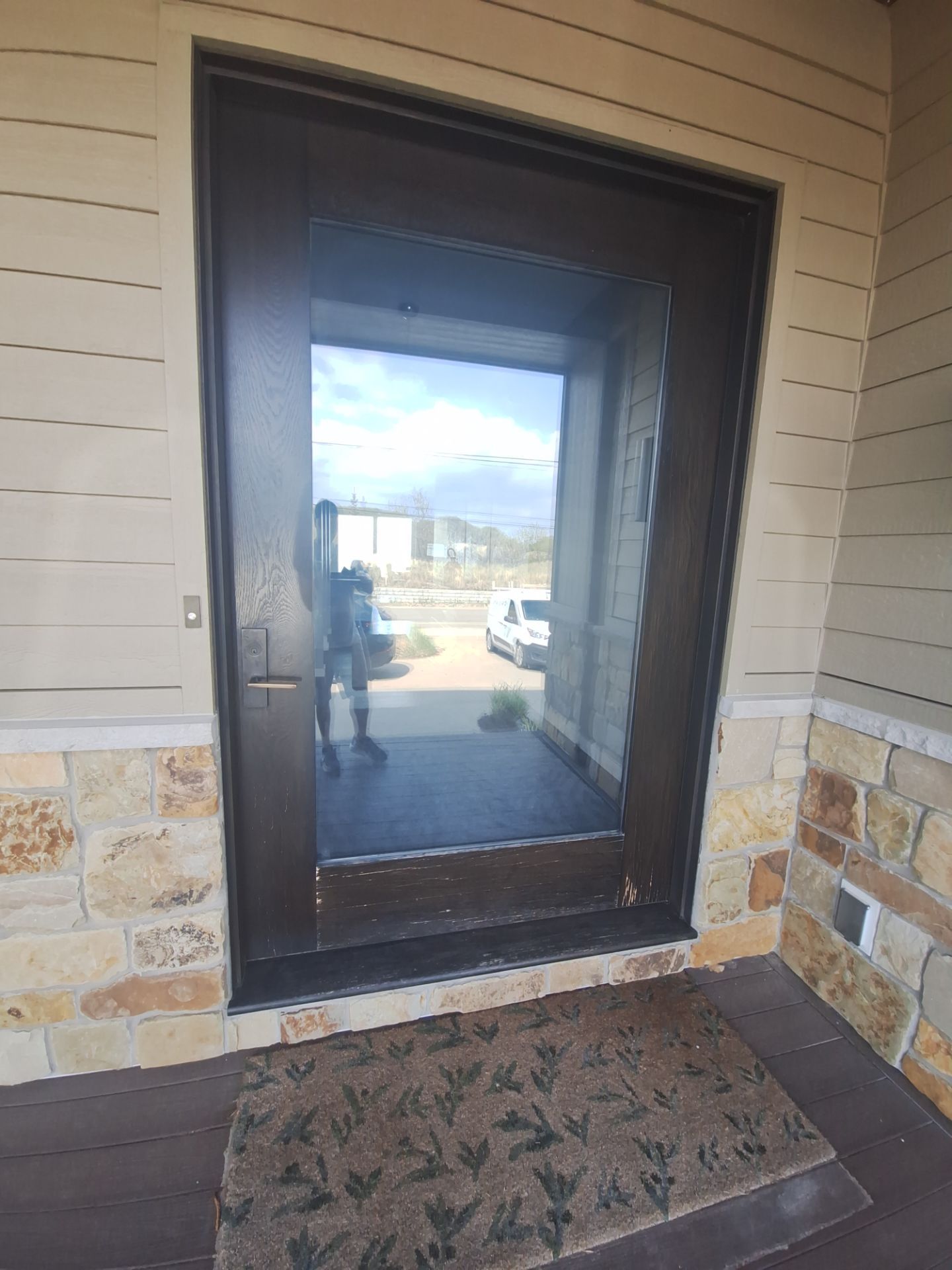 Front Door Refinish – Fresh Stain for a Warm Welcome by Gordon Painting