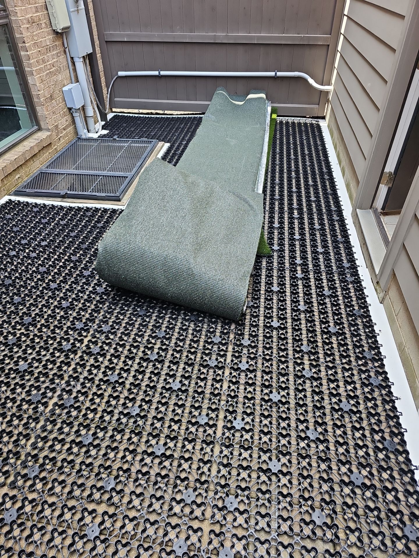 Small Townhome Courtyard Artificial Turf by Southwest Greens Midwest