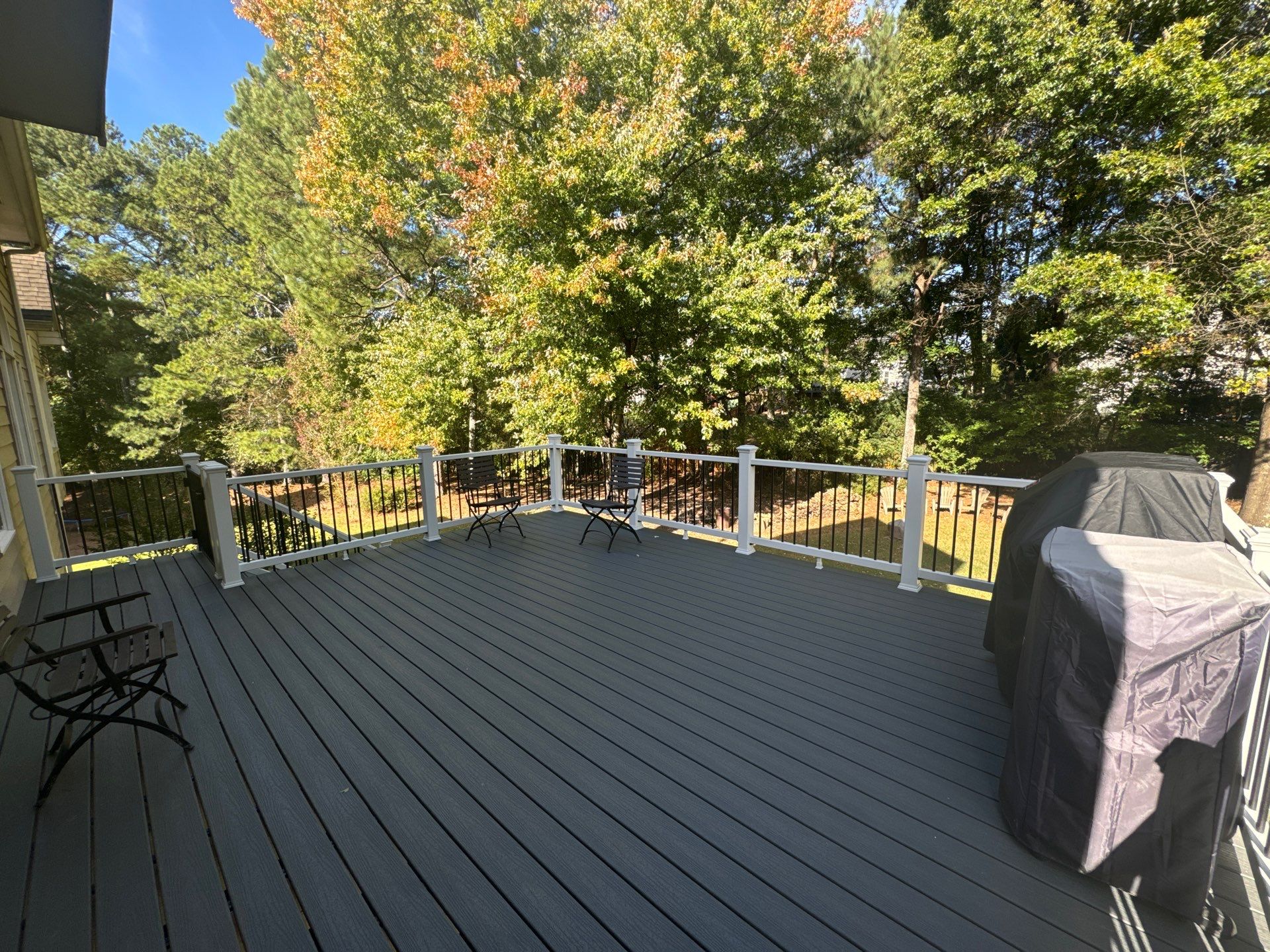 Elevated Multi-Level Composite Deck Replacement in Duluth, Georgia by Swift Home Renovations