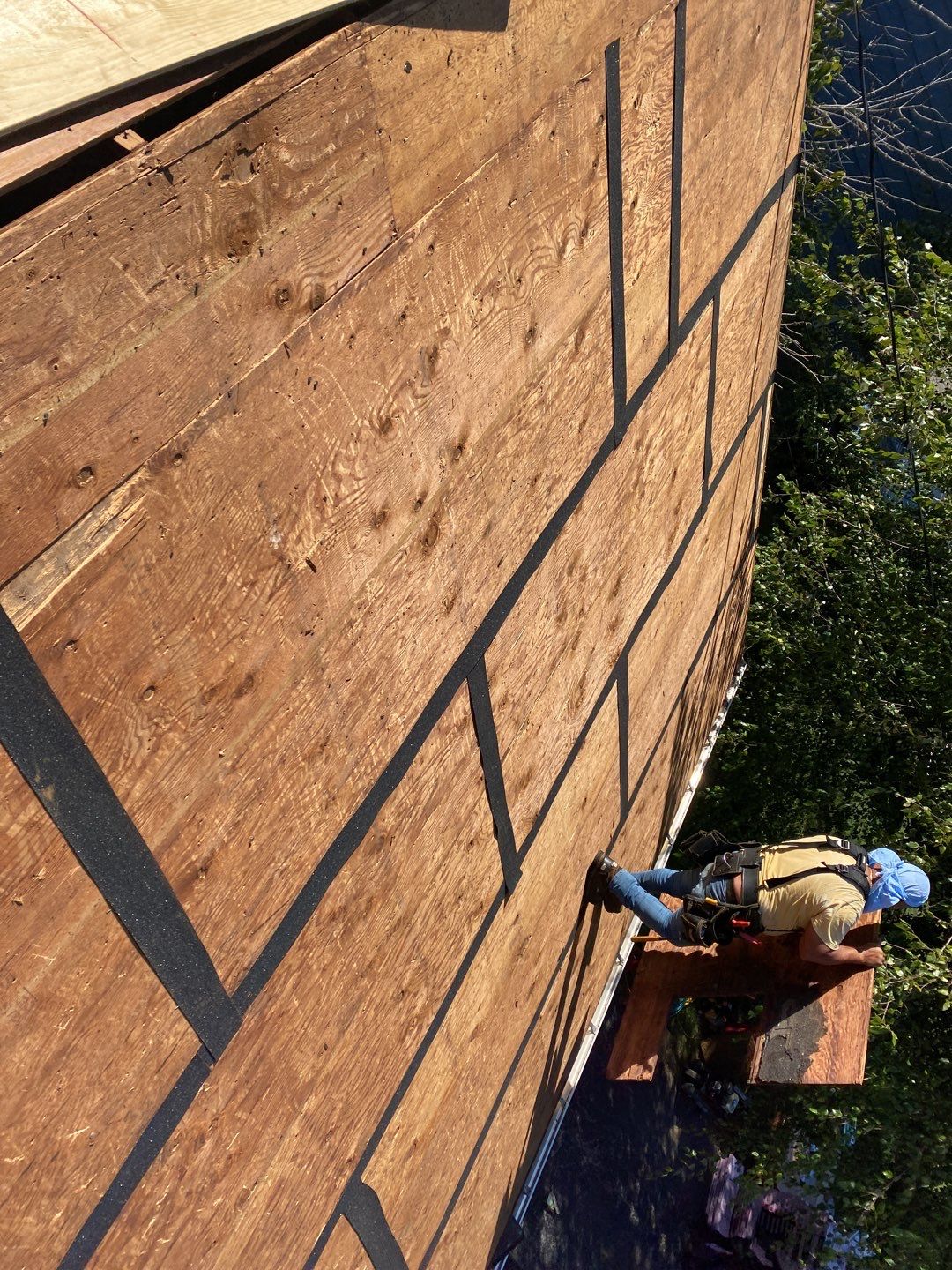 Residential Roofing Installation using Owens Corning Duration Slatestone Gray by A Plus Exterior