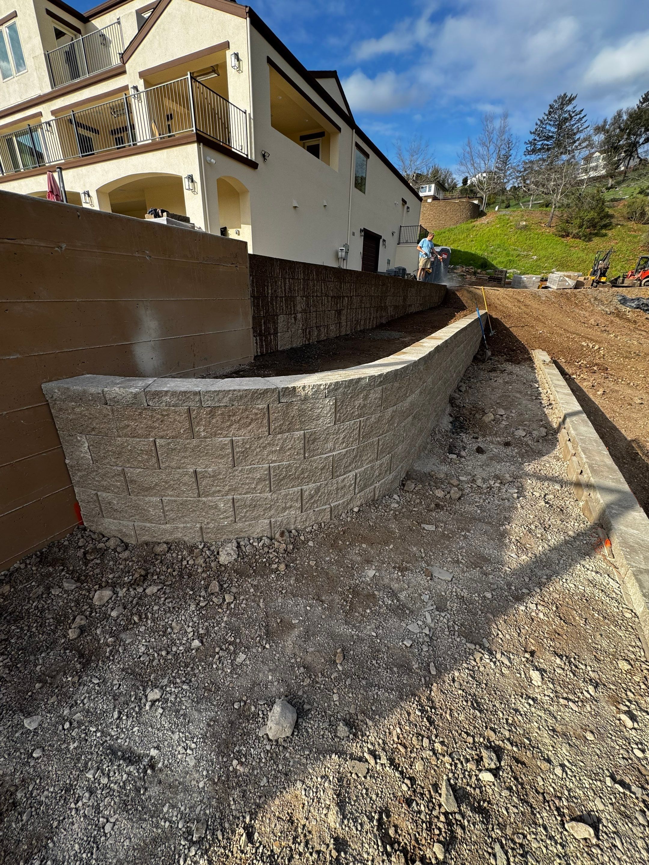 Retaining wall by JRS Construction