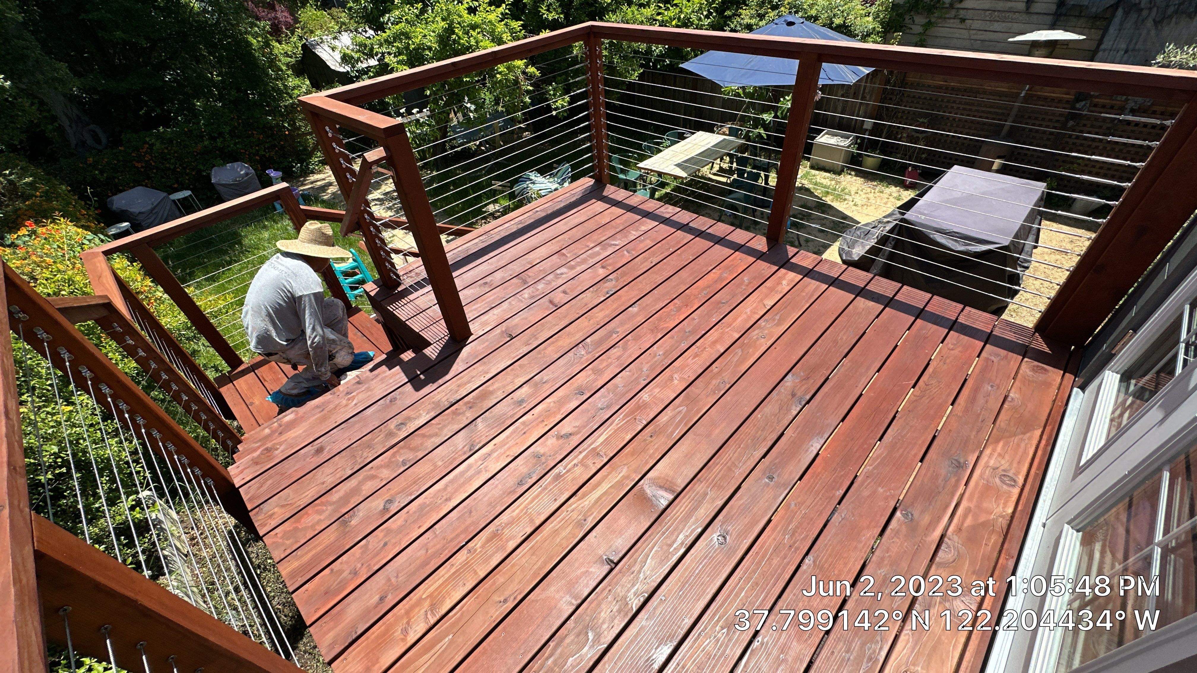 Deck Refinish  by Herrera’s Bay Area Painting inc.