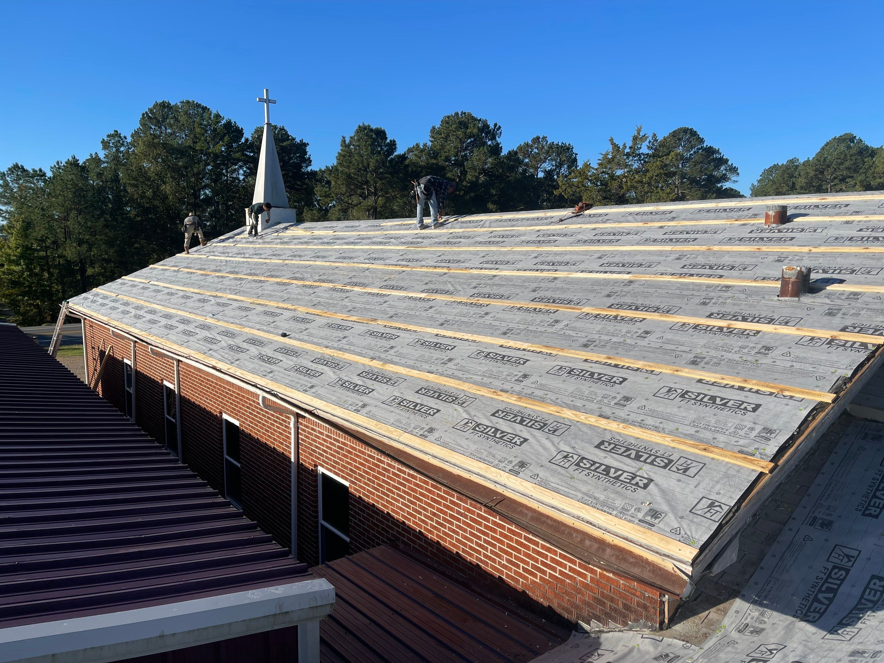 Residential Metal Roof Replacement using Reed's Metals: 26 GA. Colored Residential Metal Panels (Barn Red) by Hostetler Roofing