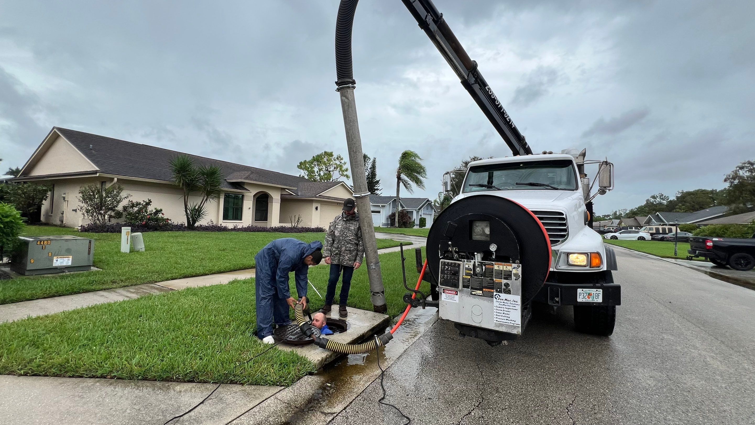 Naples Community Stormwater Blockage by Don Mar, Inc. Storm Water Solutions