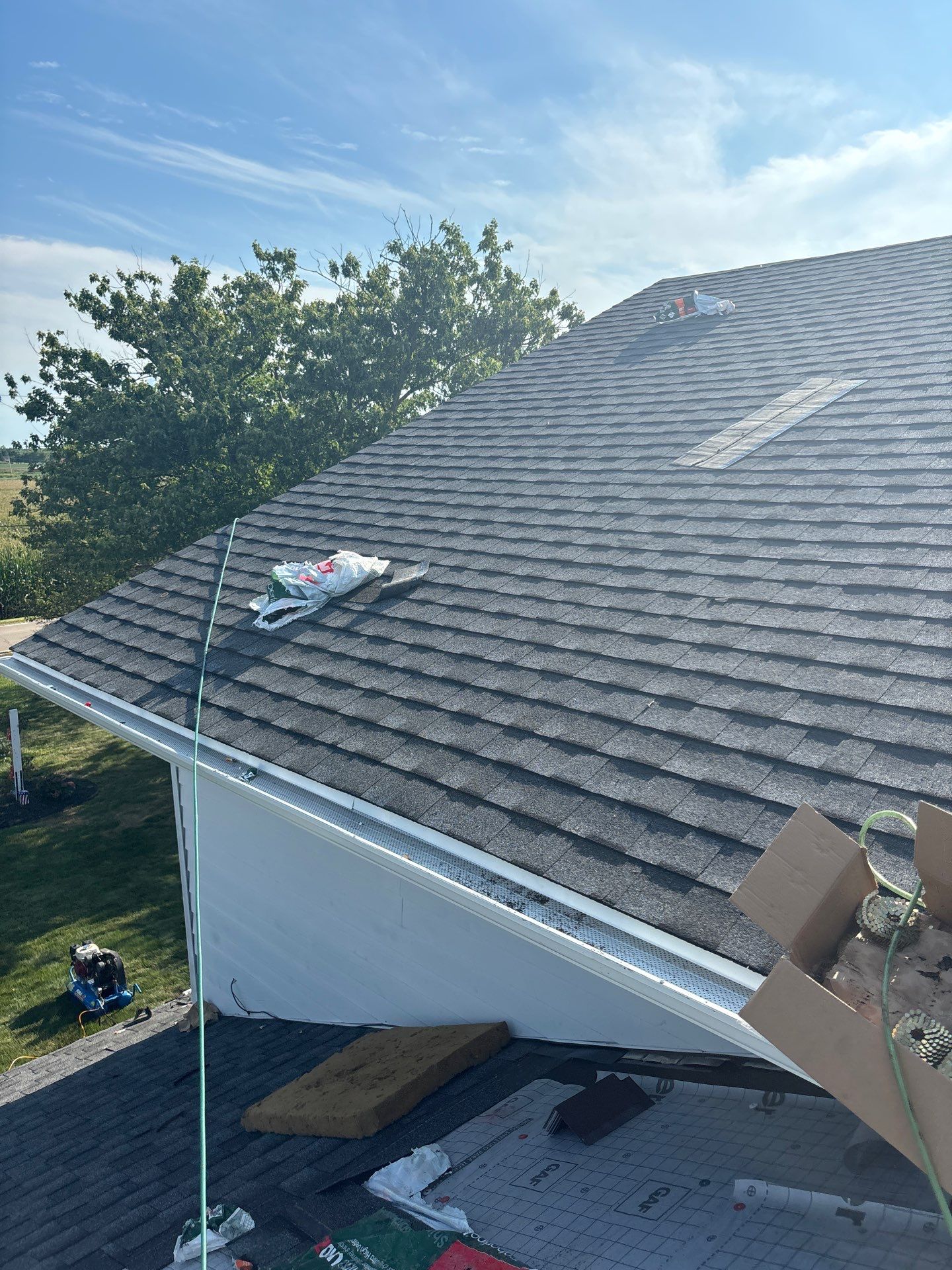 Residential Roofing Installation using Timberline UHDZ Shingles - Pewter Gray by RoofX 