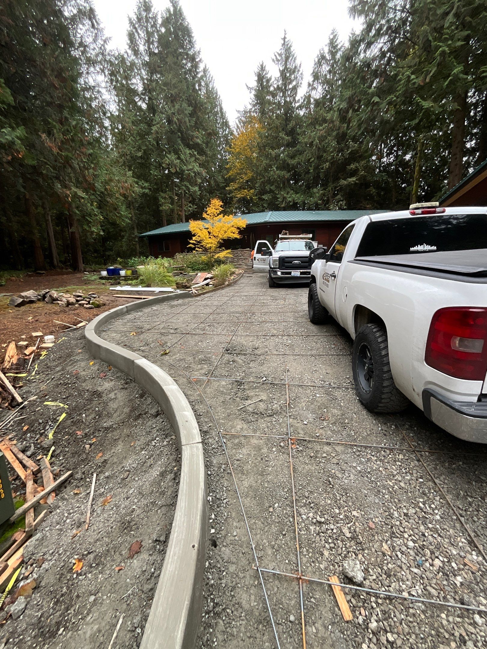 Pia | Custom Concrete Driveway, Walkway & Floating Steps by Jireh Asphalt & Concrete Inc 
