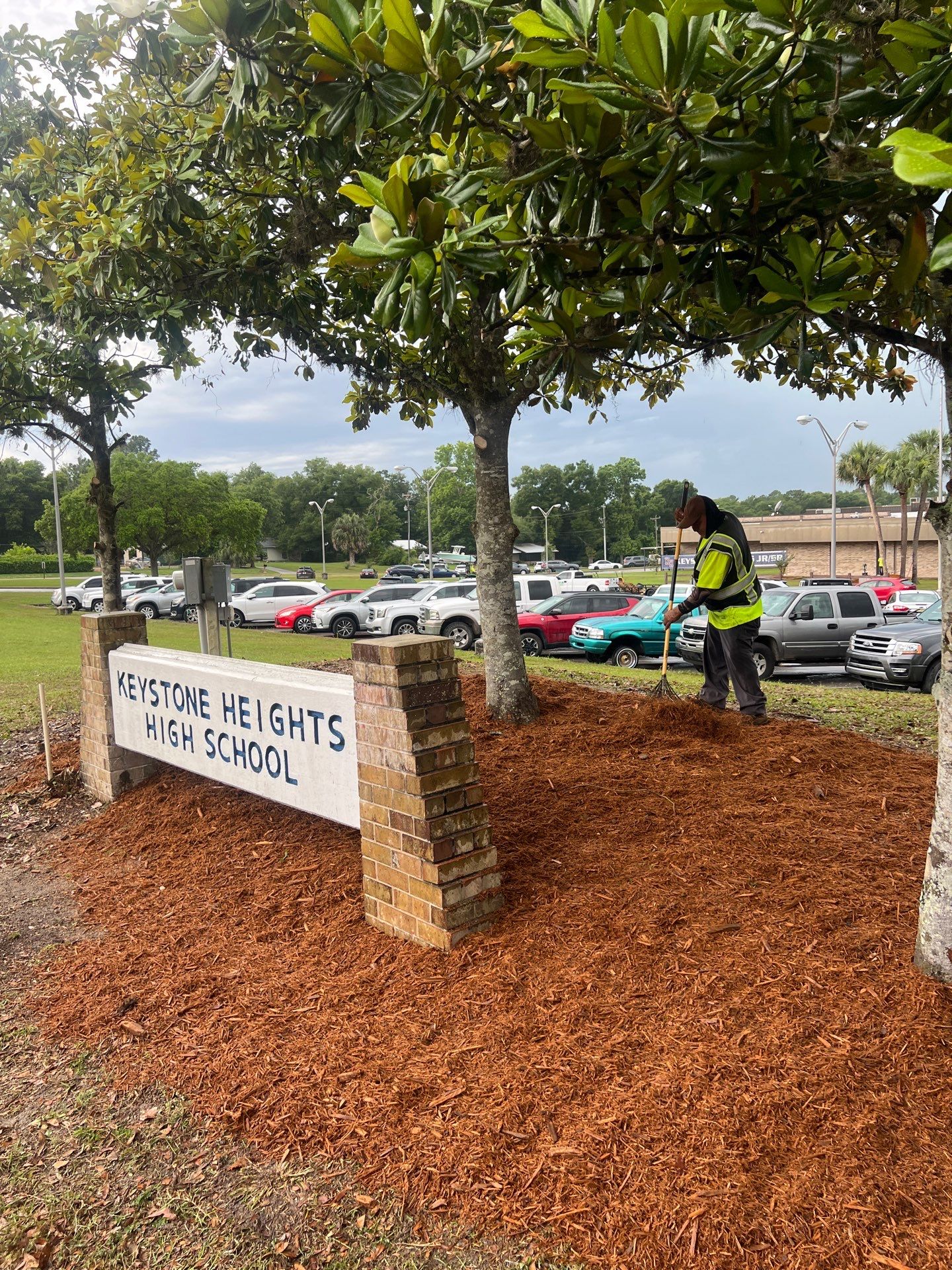 Landscape Install | Keystone Heights HS by ProGreen Services