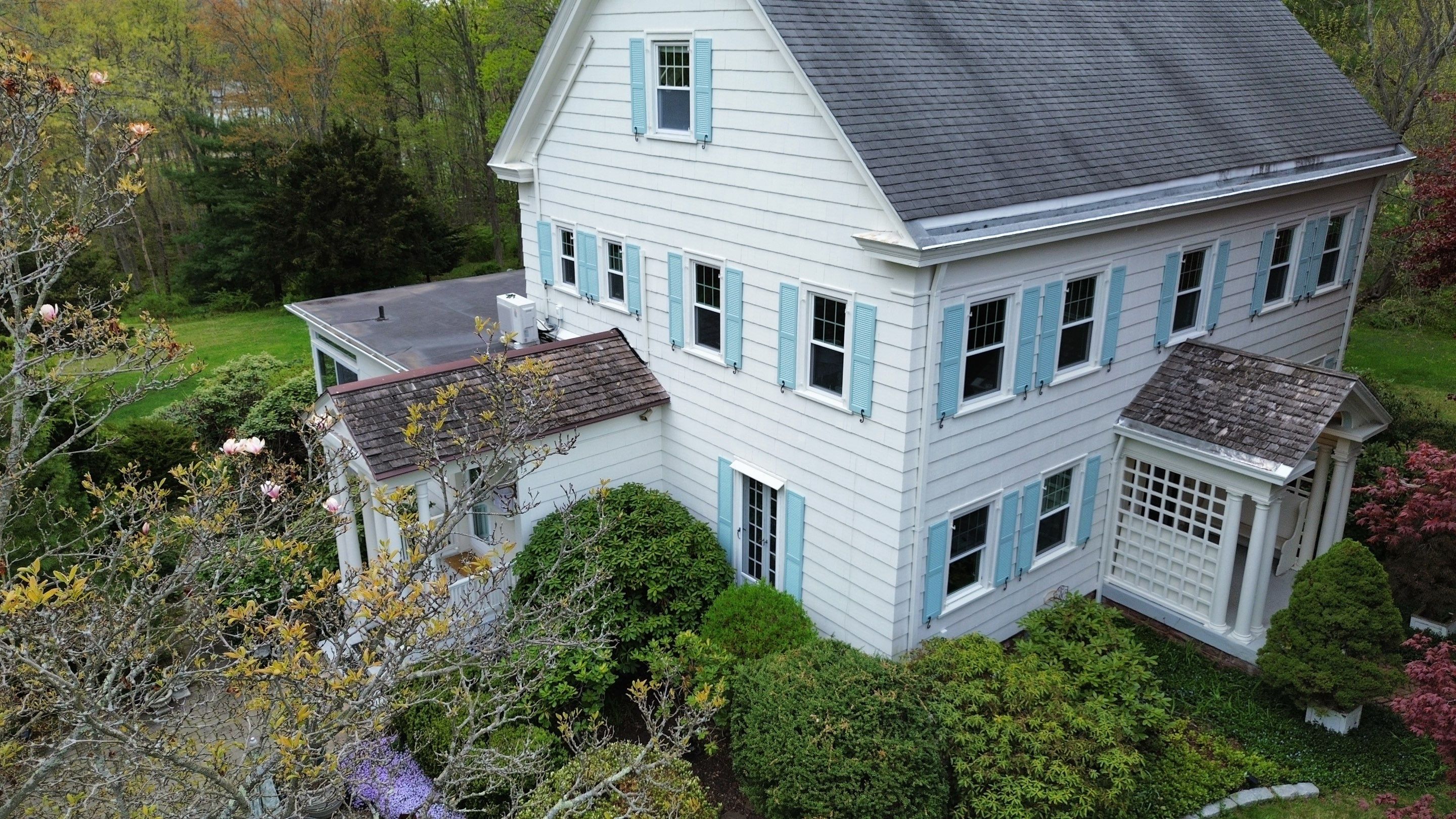 Owens Corning Duration: Slatestone Gray + Cedar Shingles + EPDM in Middletown by Golden Shield Roofing