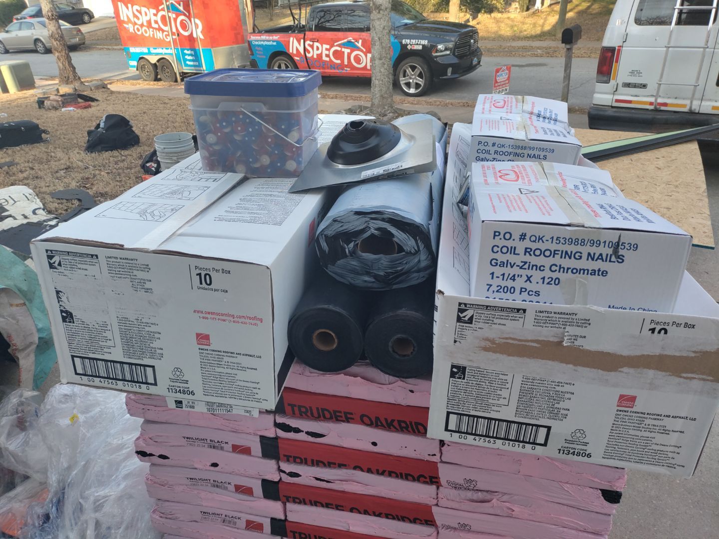 Residential Roofing Installation using Owens Corning by Inspector Roofing and Restoration