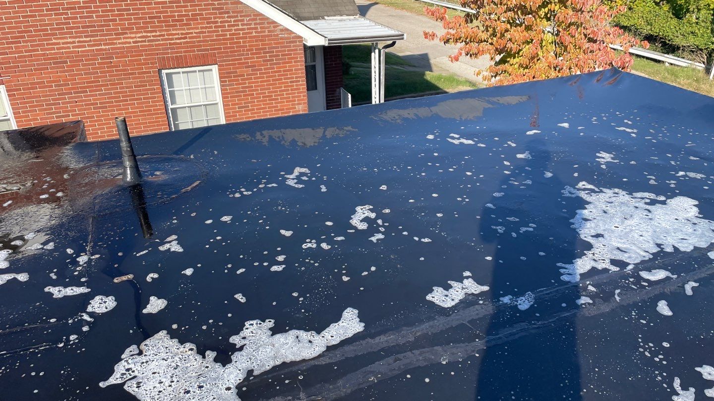 Residential Roofing Installation using EPDM  by Rainstoppers Roofing