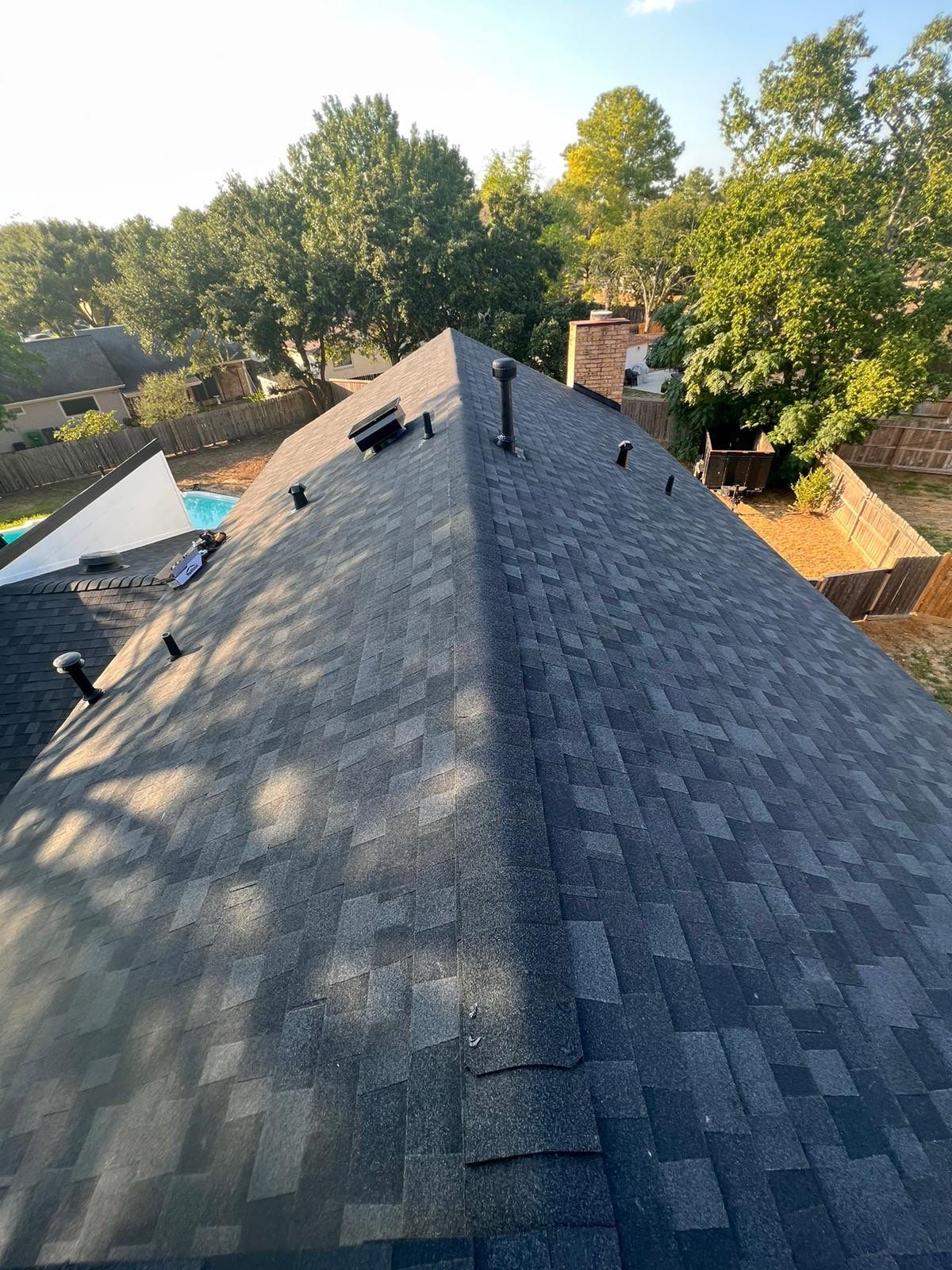 Customer approved through HOAIC to replace roof, paint trim, and repair window damage. by Roof Repair Services LLC