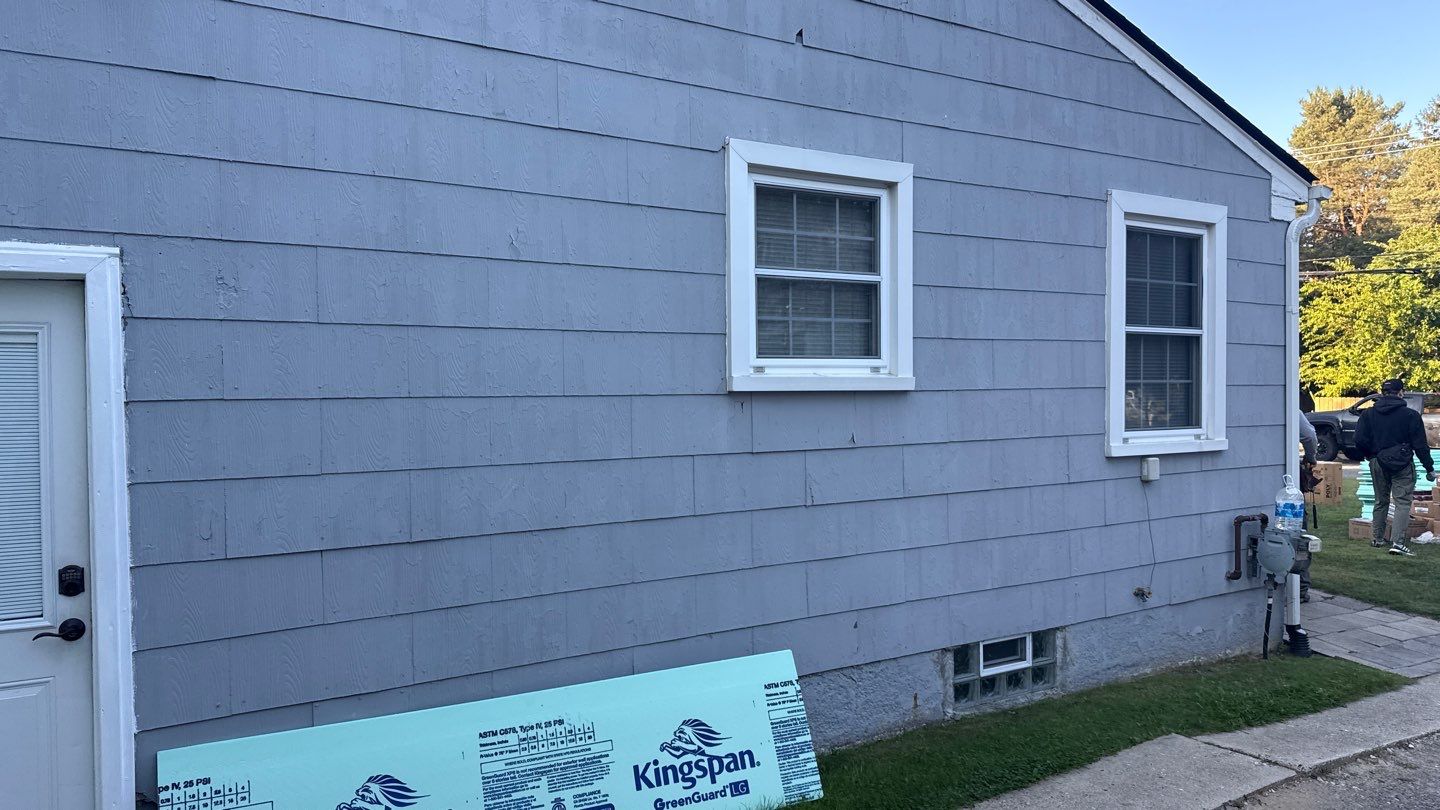 Siding Replacement using Alside D5" Platinum Grey by 180 Contractors