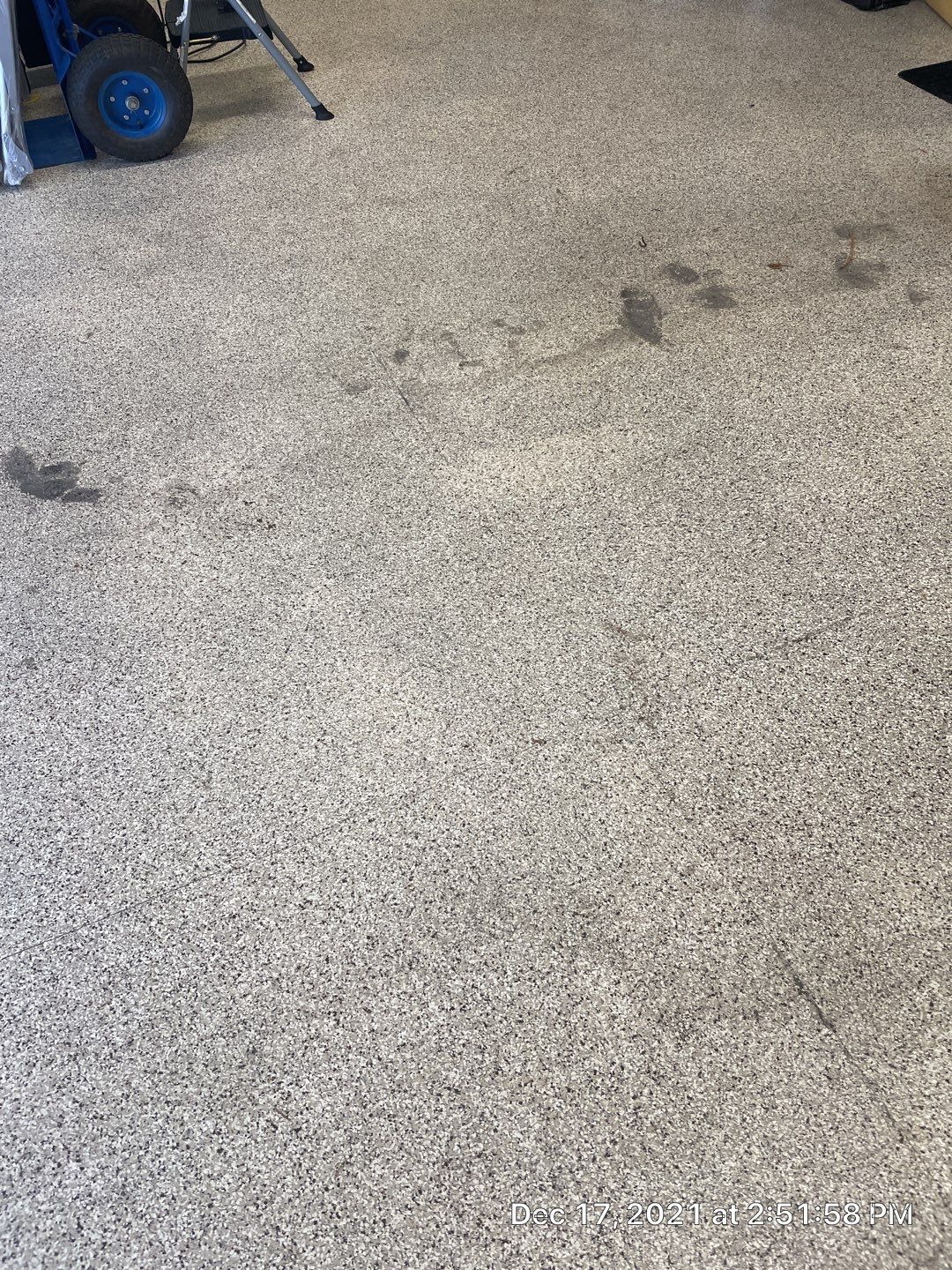 Garage Transformation using Sandstone by Croc Coatings, LLC