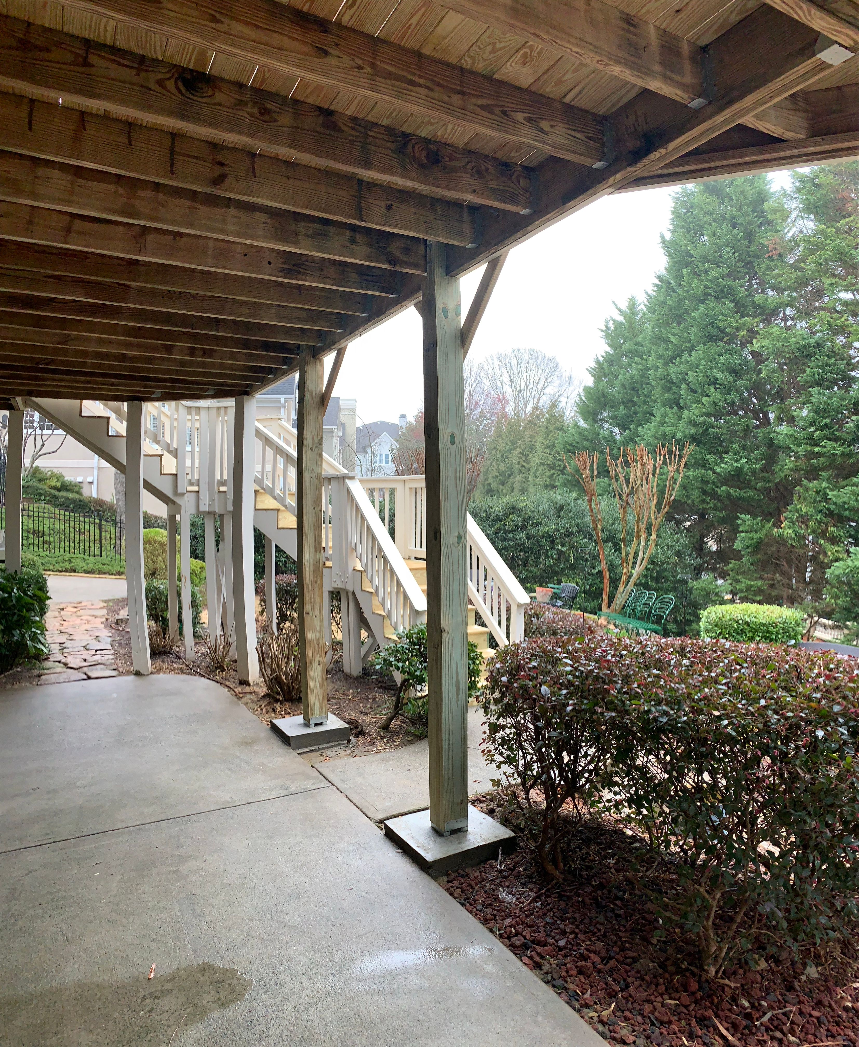 Pressure-Treated Wood Deck Renovation and Railing Refresh in Duluth by Swift Home Renovations 