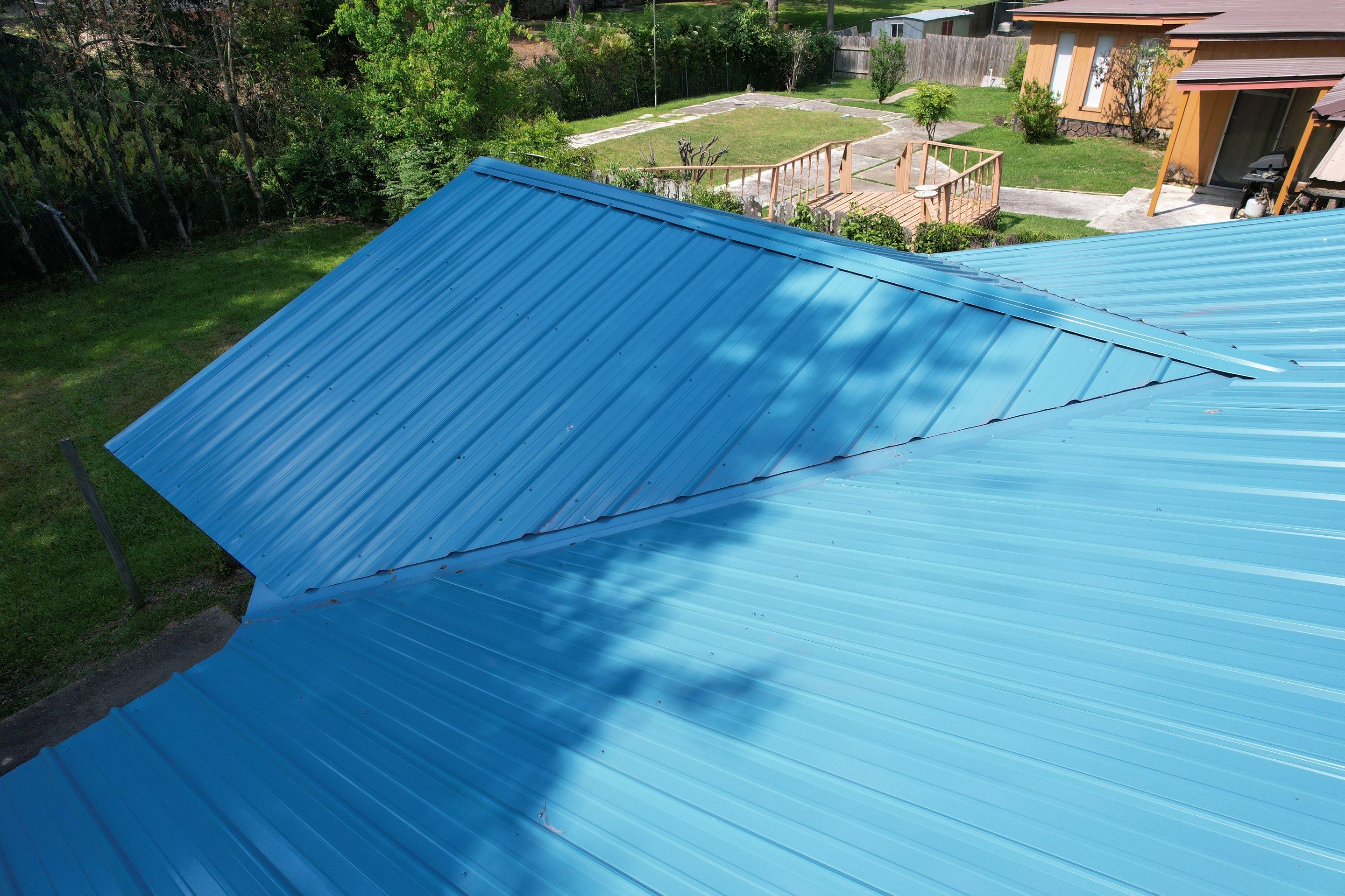 Residential Reroof: 29 GA. Colored Residential Panel by Hostetler Roofing