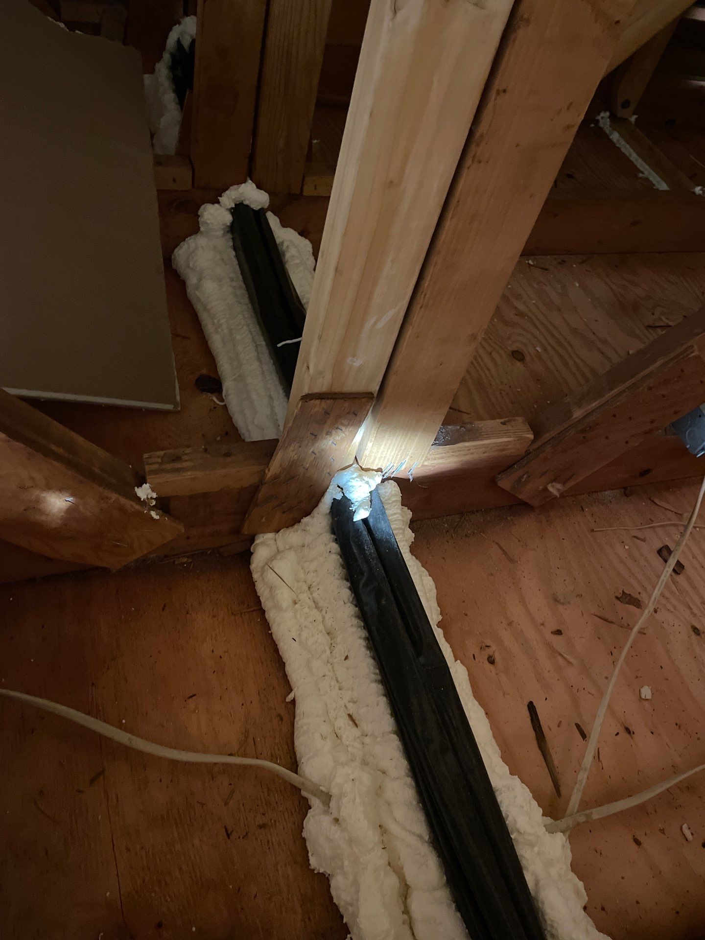 Attic Insulation using Green Fiber Sanctuary by NYS Foam & Energy