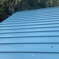 .032 Aluminum 1.5" Mechanical Seam Slate Blue  by Total Roofing System The Metal Roof Experts