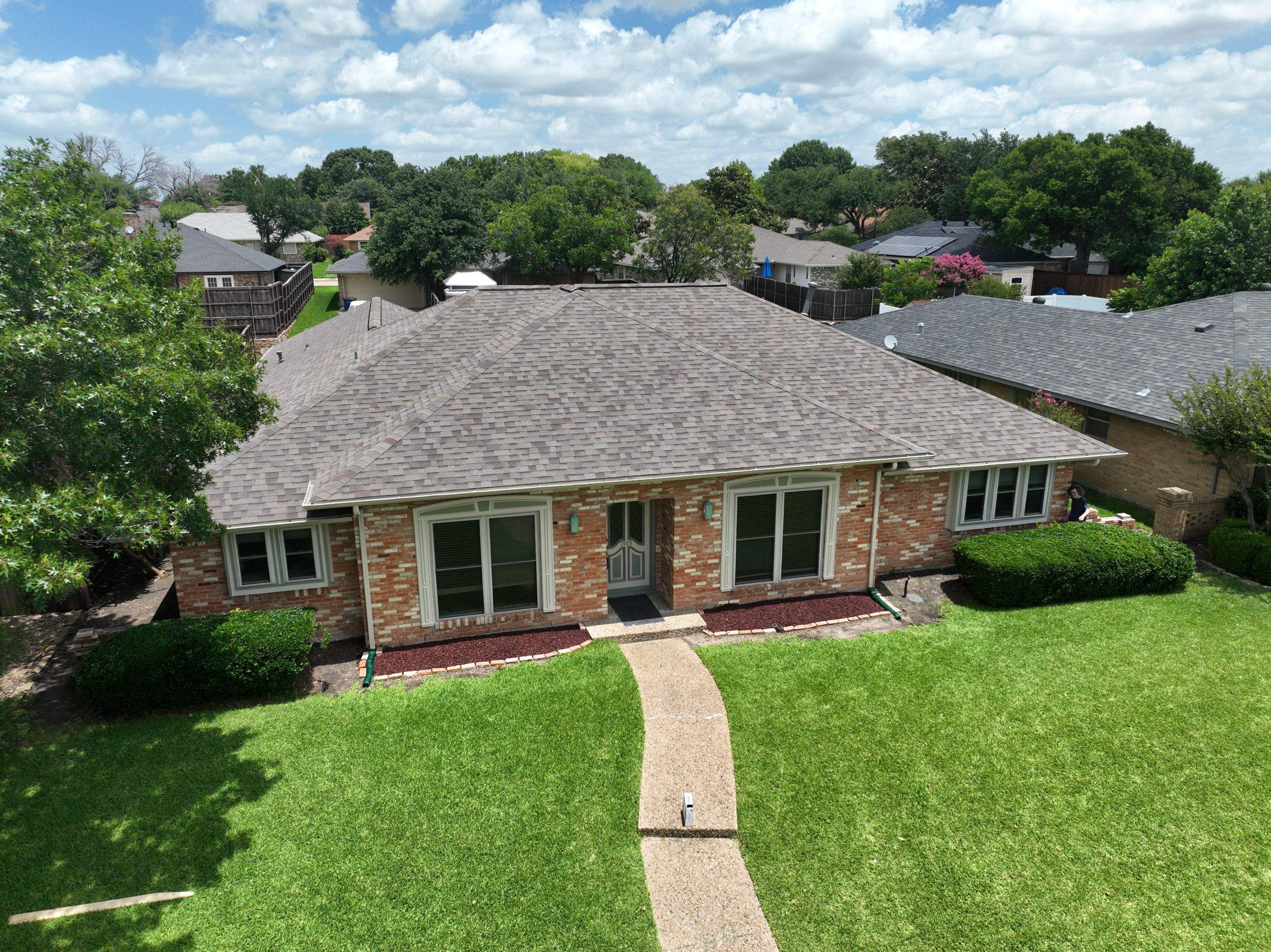 Residential Roofing Installation using Malarkey Highlander Natural Wood by OneSource Roofing and Restoration