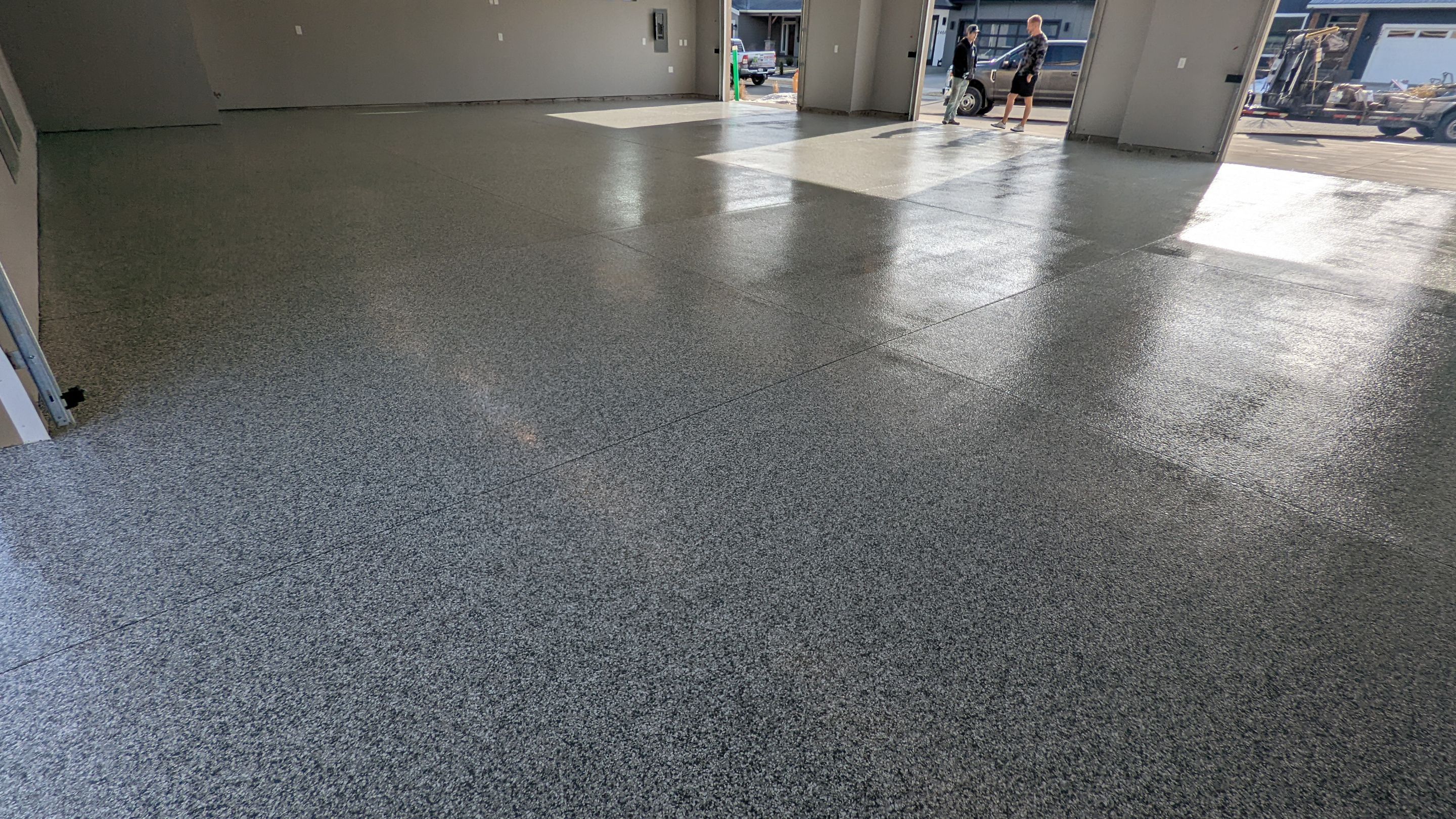 Shop Transformation using Slate Stone by Croc Coatings, LLC
