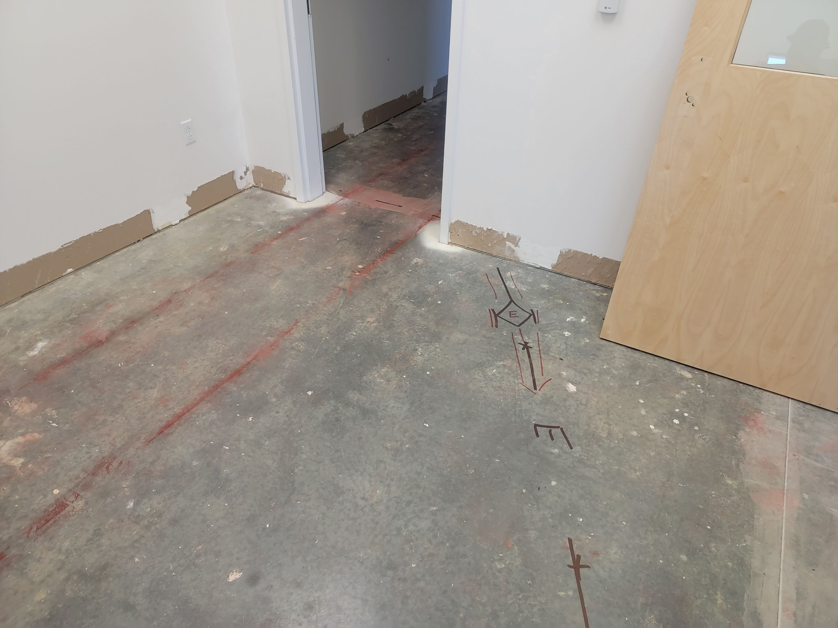 Concrete Scanning for new sewer line install by Alsip Locating Service, LLC