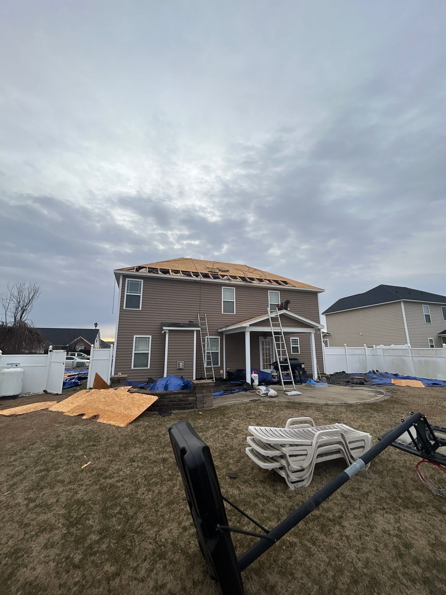 Residential Roofing Installation using Owens Corning by Karcher Roofing & Construction