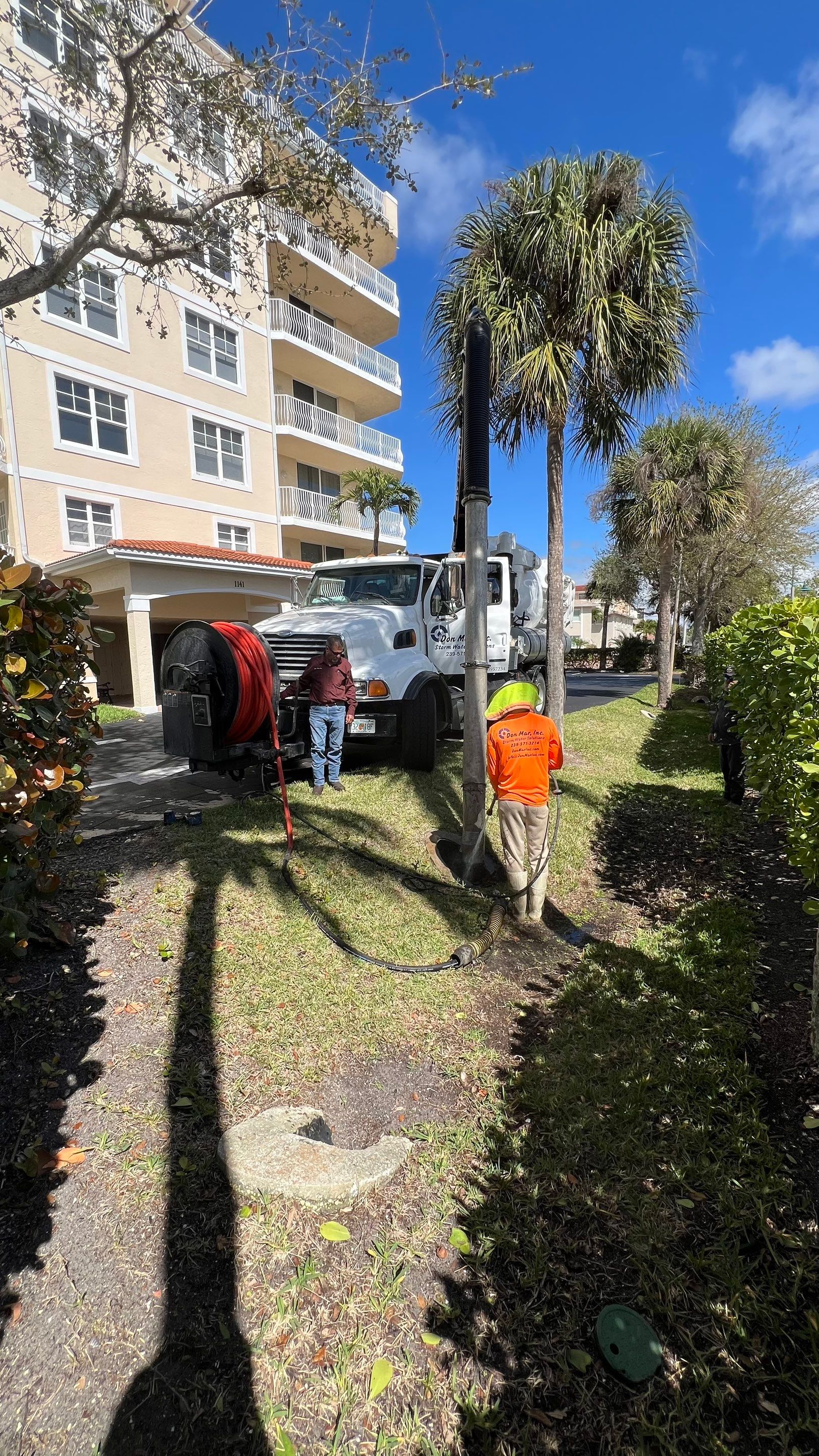 Condo Complex Stormwater System Maintenance by Don Mar, Inc. Storm Water Solutions