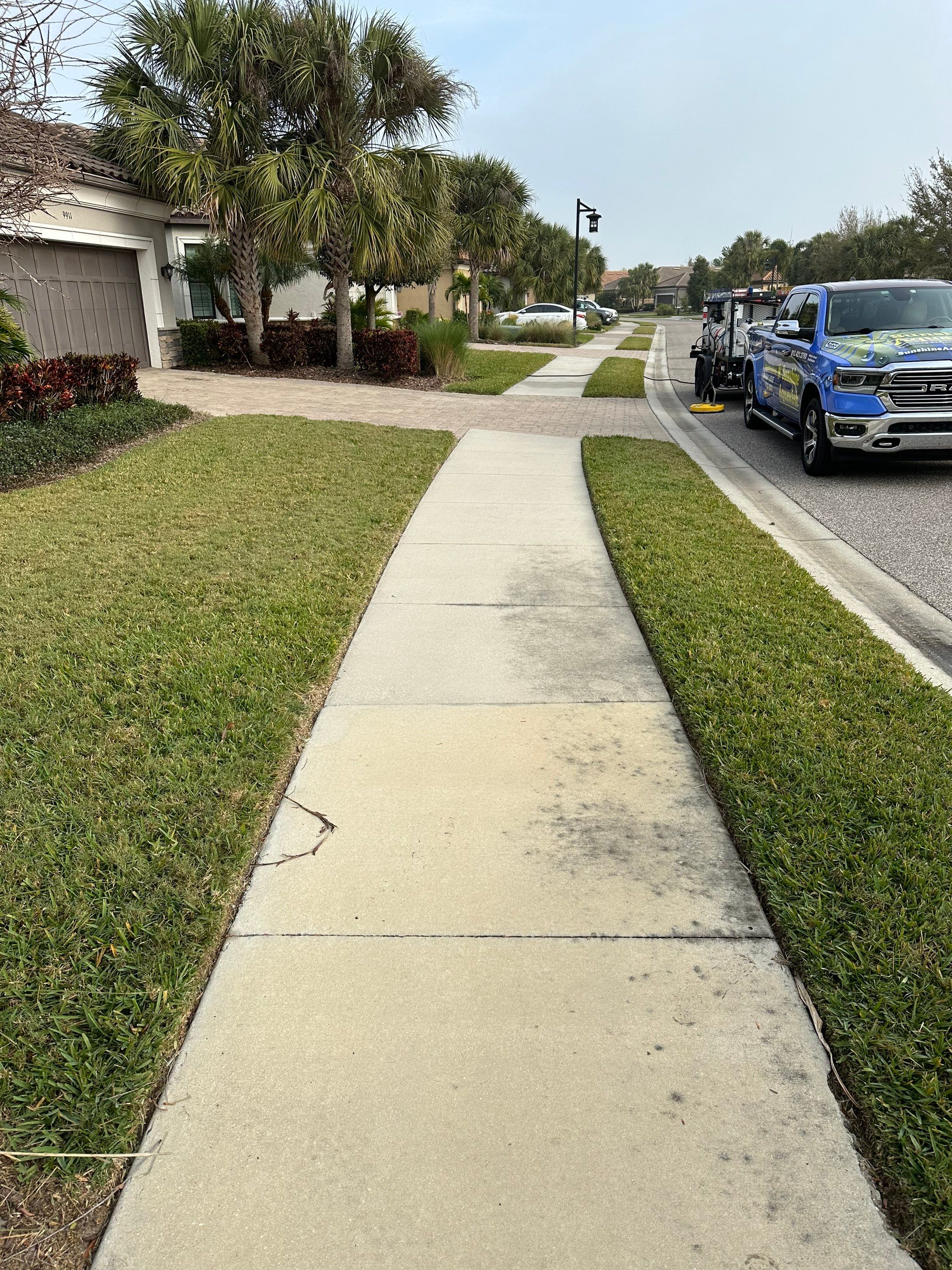 Concrete Tile Roof, Paver Pool Deck, Screen Enclosure & Driveway Cleaning in Artisan Lakes Esplanade, Palmetto, FL | Sunshine AquaWash by Sunshine AquaWash