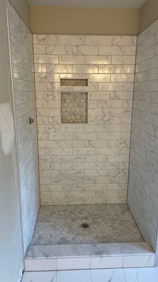 Bathroom Remodel with new Subway Tile Shower