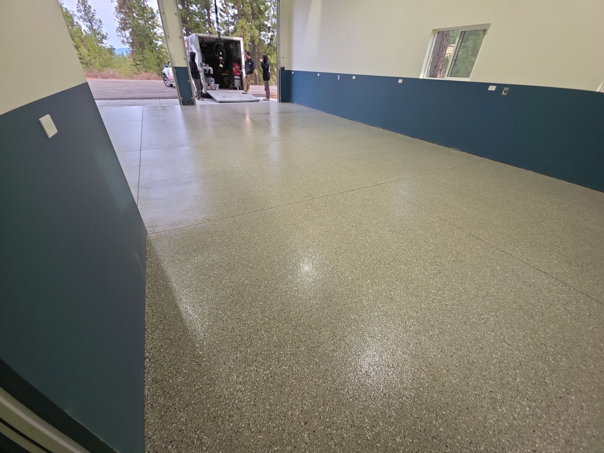 Shop Transformation using Claystone Hybrid by Croc Coatings, LLC