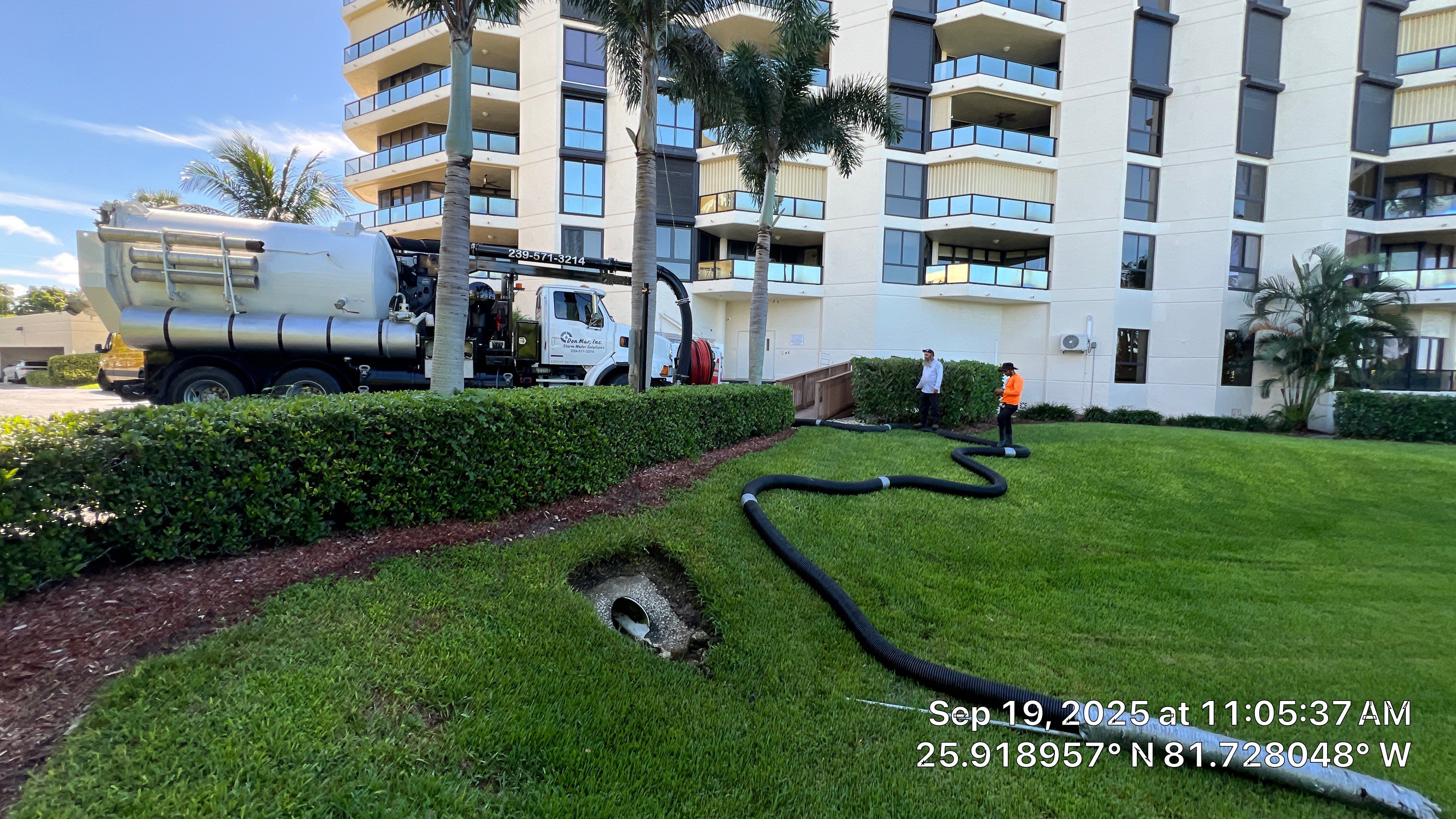 Condo Storm Water System Cleaning and Maintenance by APS Power & Water