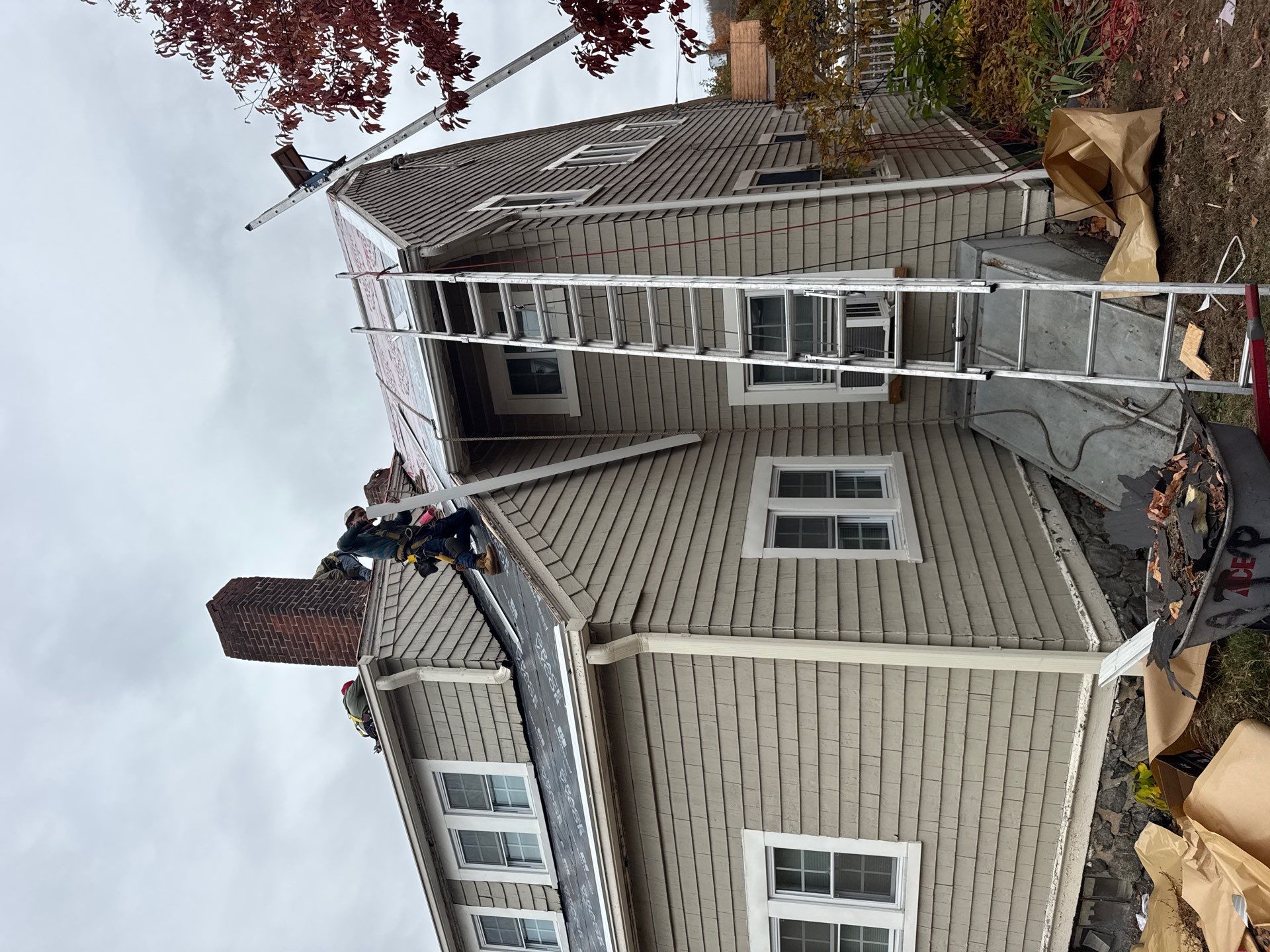 Ayer Church Complete Roof with Code-Compliant Overlay & Dual Chimney Restoration by Mighty Dog Roofing of Greater Middlesex County