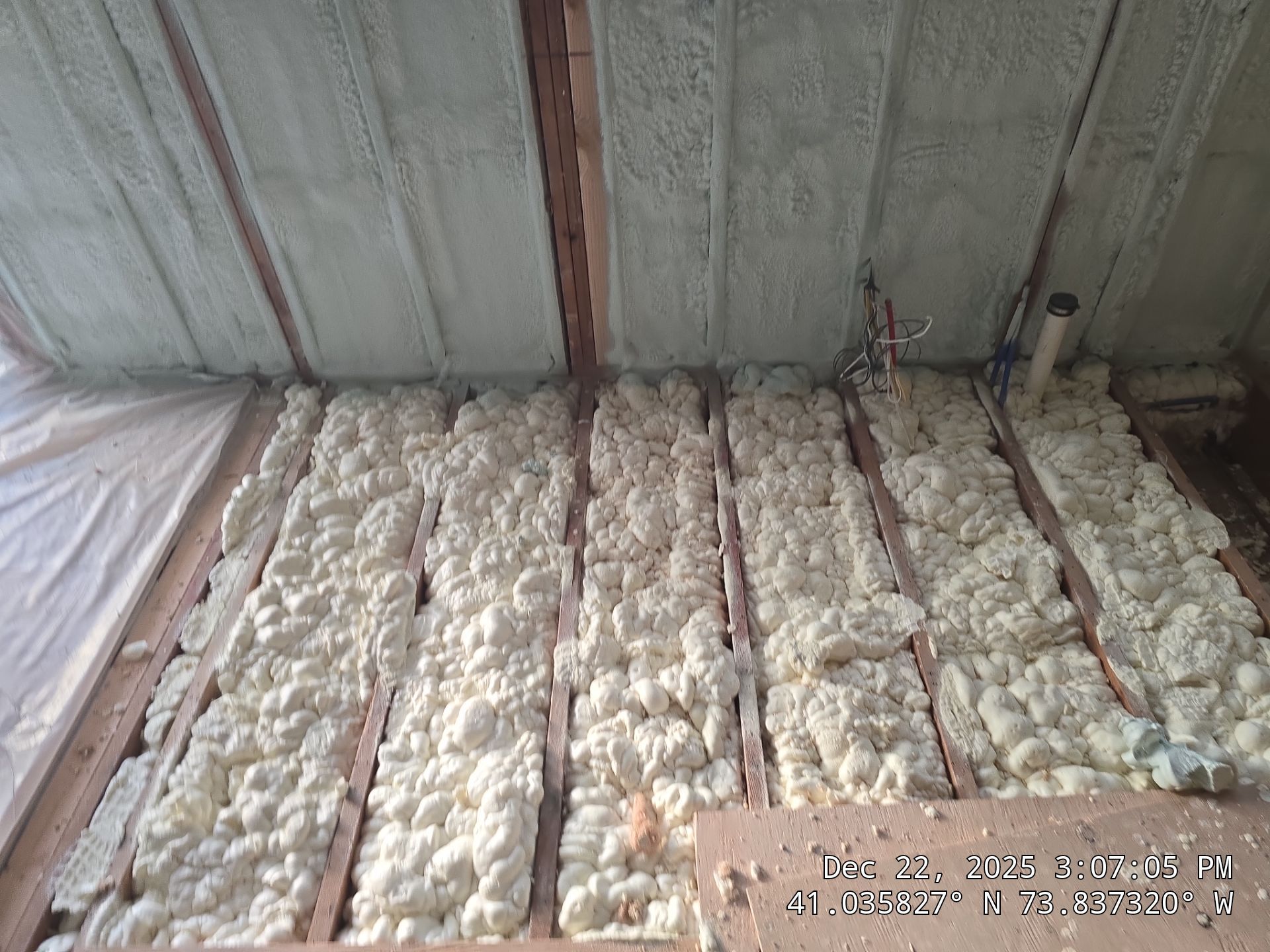 Exterior Walls Using Closed-Cell Spray Foam by NYS Foam & Energy