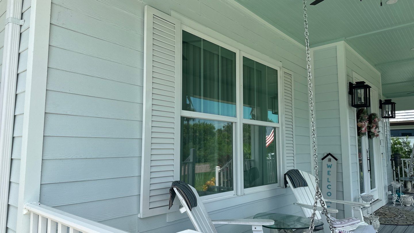 Decorative Colonials in Signal White by Smart Guard Shutters