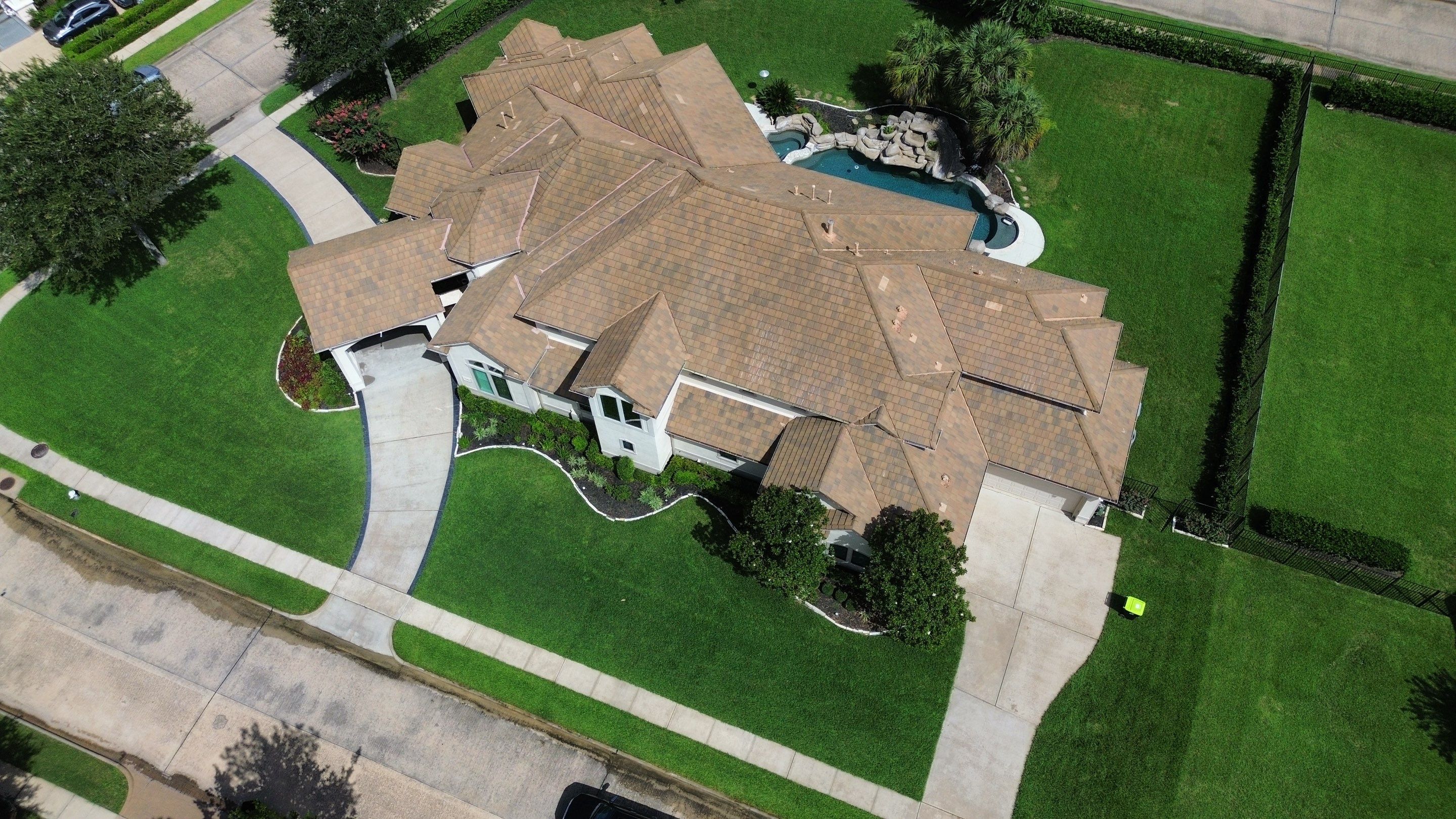 Full Exterior Cleaning and Roof Restoration for Missouri City Estate by Zeal Power Washing