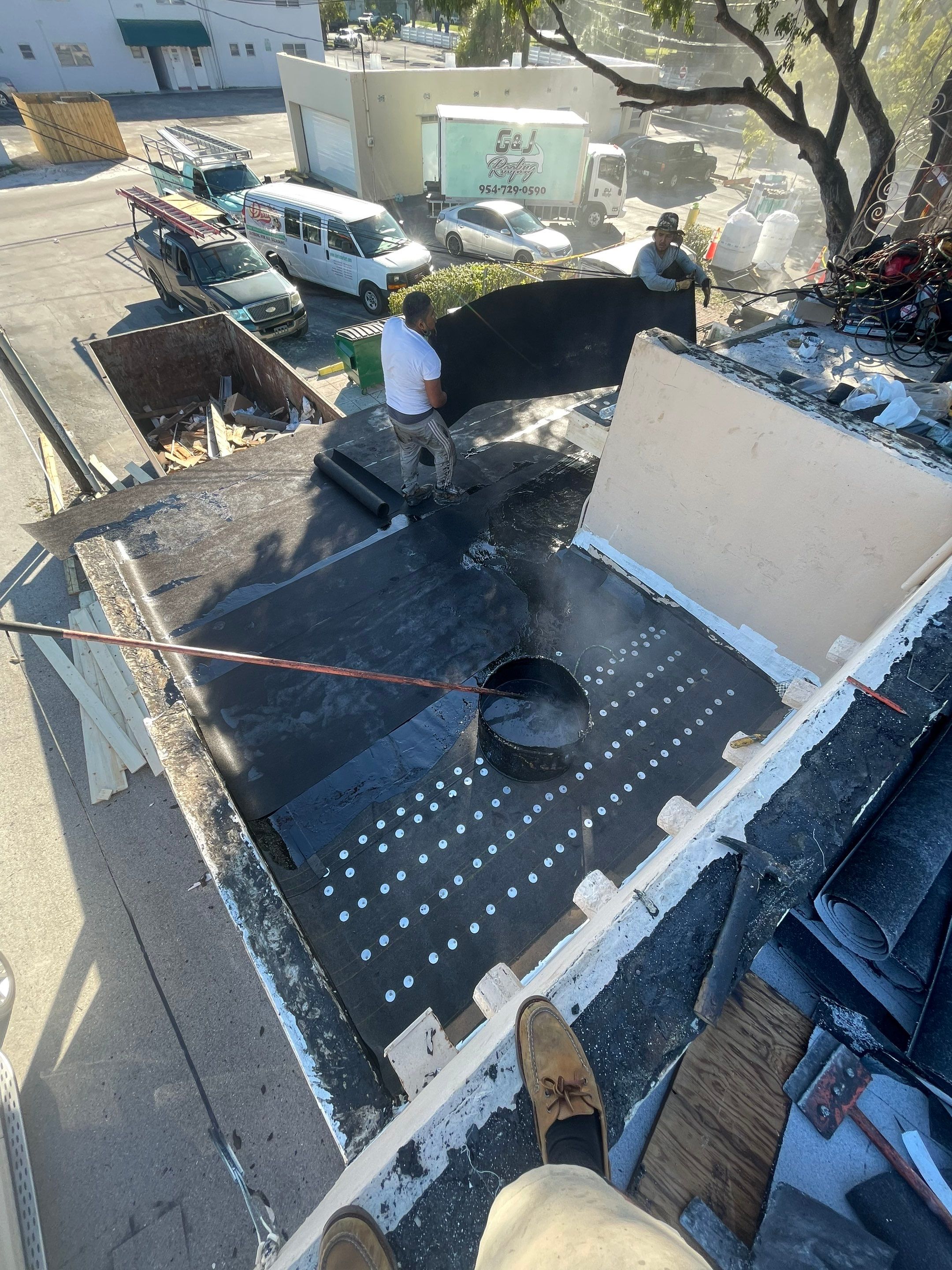 Hollywood Blvd., Hollywood, FL by G&J Roofing 