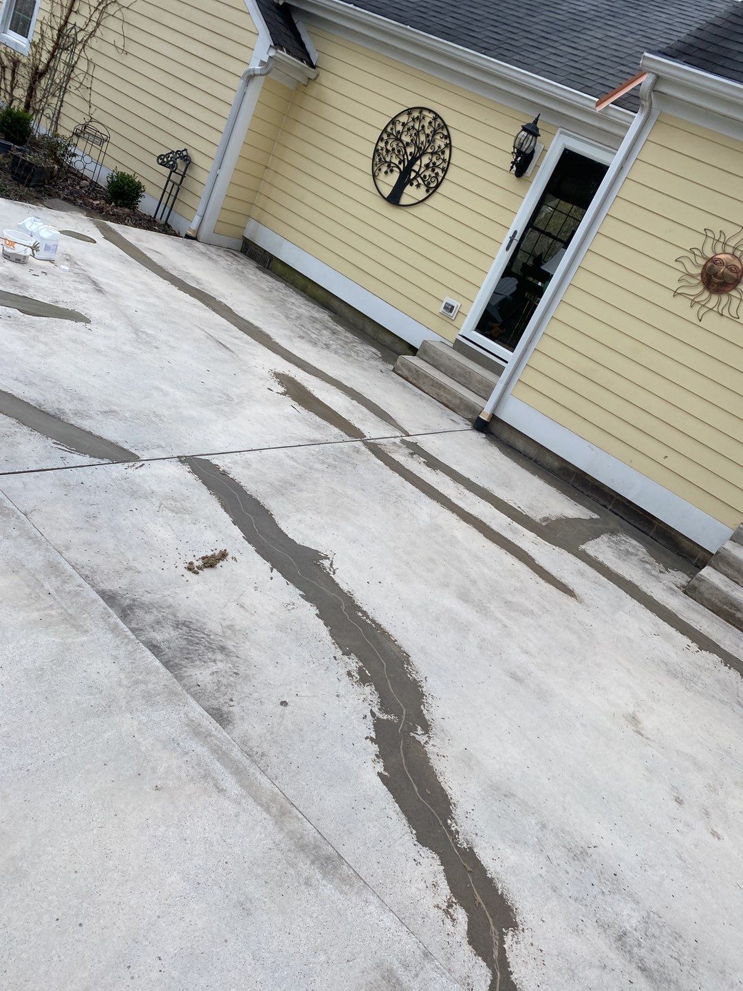 Large Patio + Garage Project in Pittsburgh by Floors in a Day, Inc