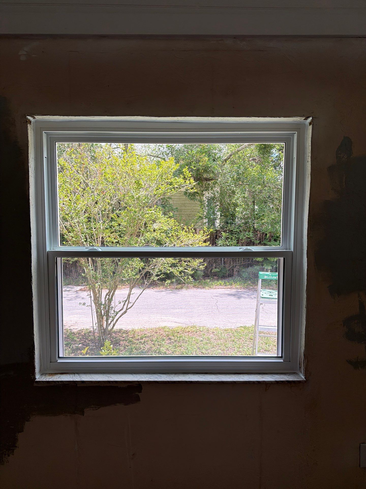 White Vinyl Window Replacement for Residential Home in Williston by Windows & Doors Store