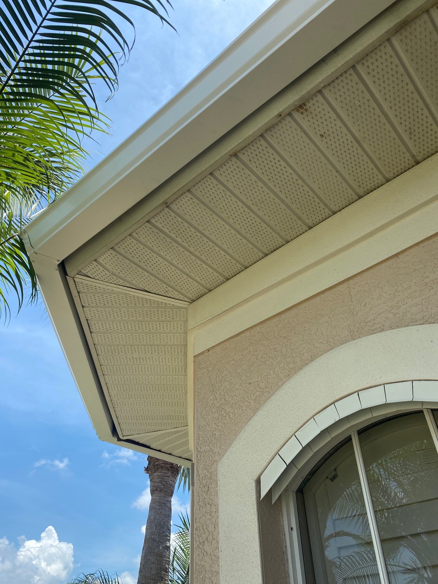 Seamless Gutter Upgrade Before & After in Bonita Springs FL by Gutter Professors