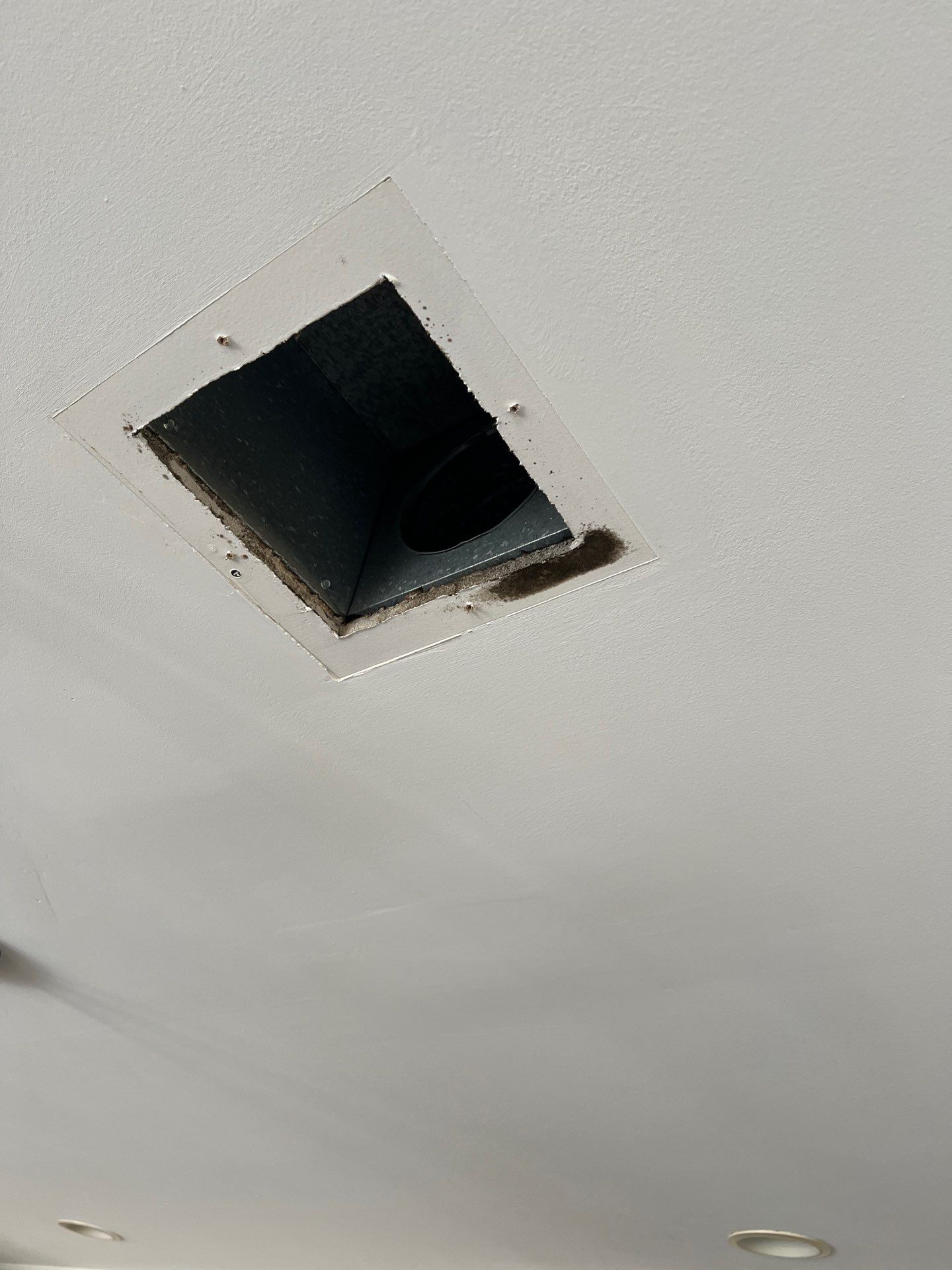 Air Duct Cleaning and Suspect Growth Removal Before and After Video/Photos Removal of mechanical component. by All Seasons Air Duct Cleaning 