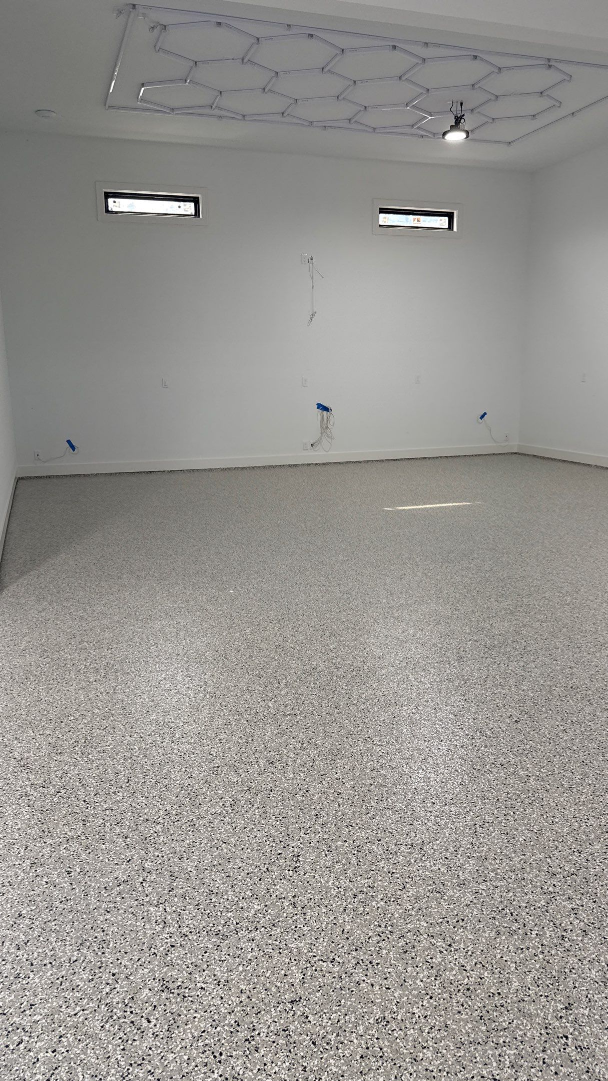 Chris Made The Great Choice Of Cabin Fever Flake Floor by Banner Garage