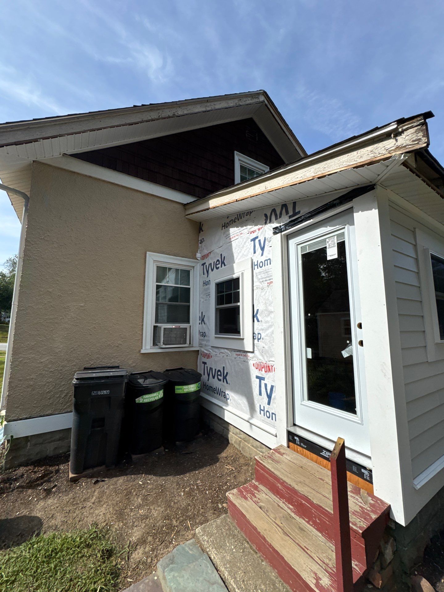 James Hardie Siding & ProVia Windows with Masonite Door – Haverhill, MA by Mighty Dog Roofing of Greater Middlesex County