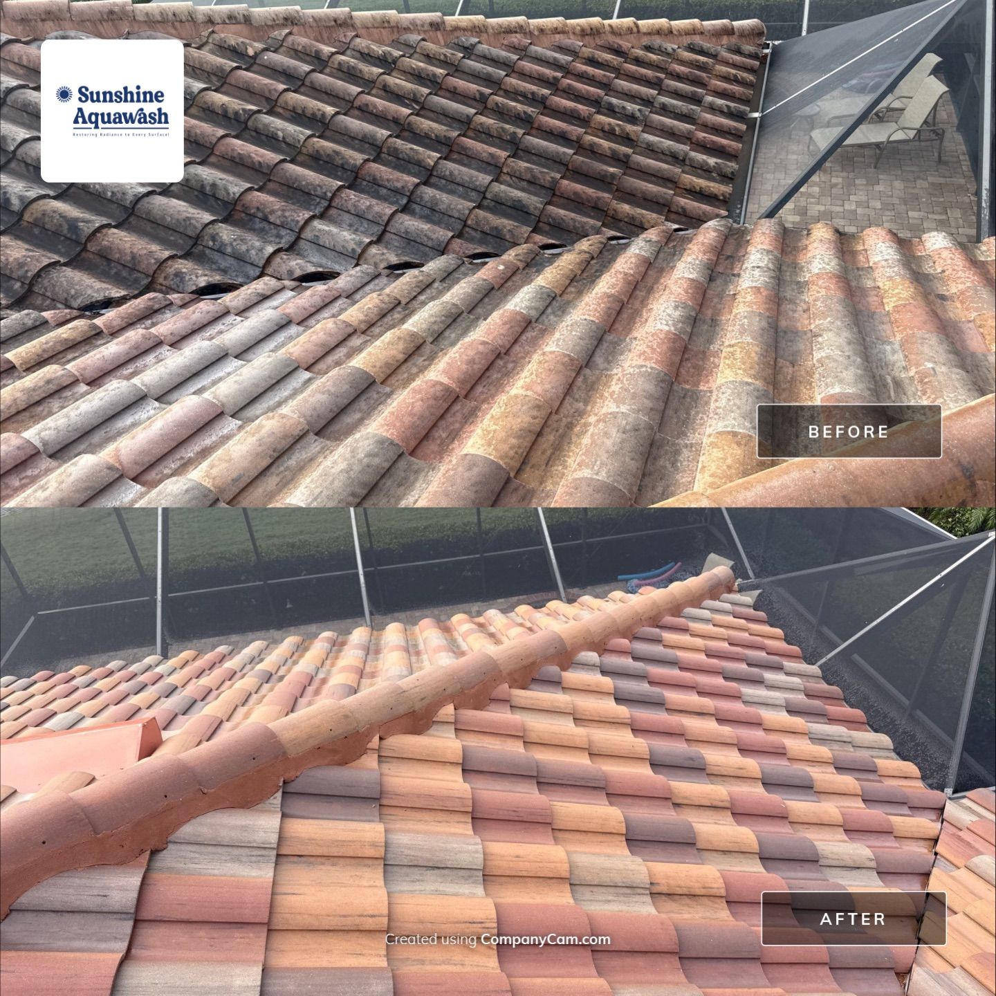 Paver Pool Deck, Driveway & Concrete Tile Roof Cleaning in River Strand, Bradenton, FL | Sunshine AquaWash by Sunshine AquaWash