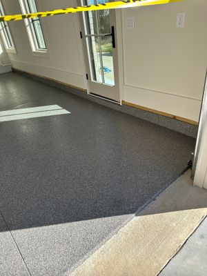 Garage Floor Coating using Briar