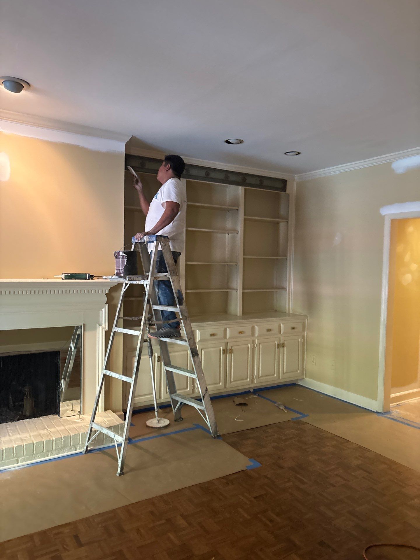 From Outdated to Elegant: A Timeless White Transformation by Atlanta's Paint Doctor