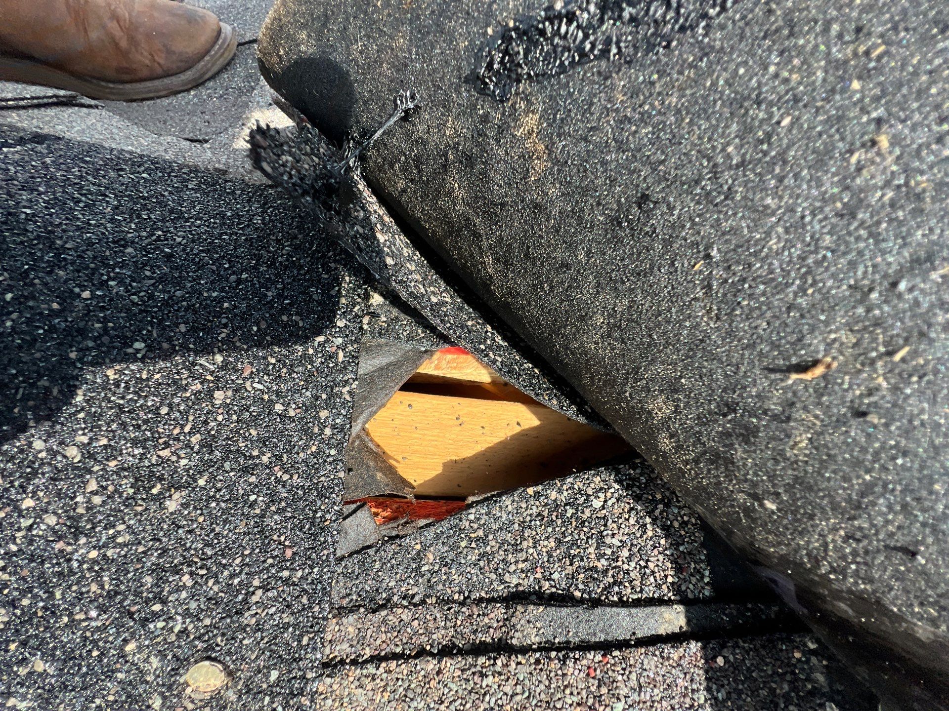 Hail Damage using Owen's Corning Duration (Lifetime) Shingles by Roof Repair Company
