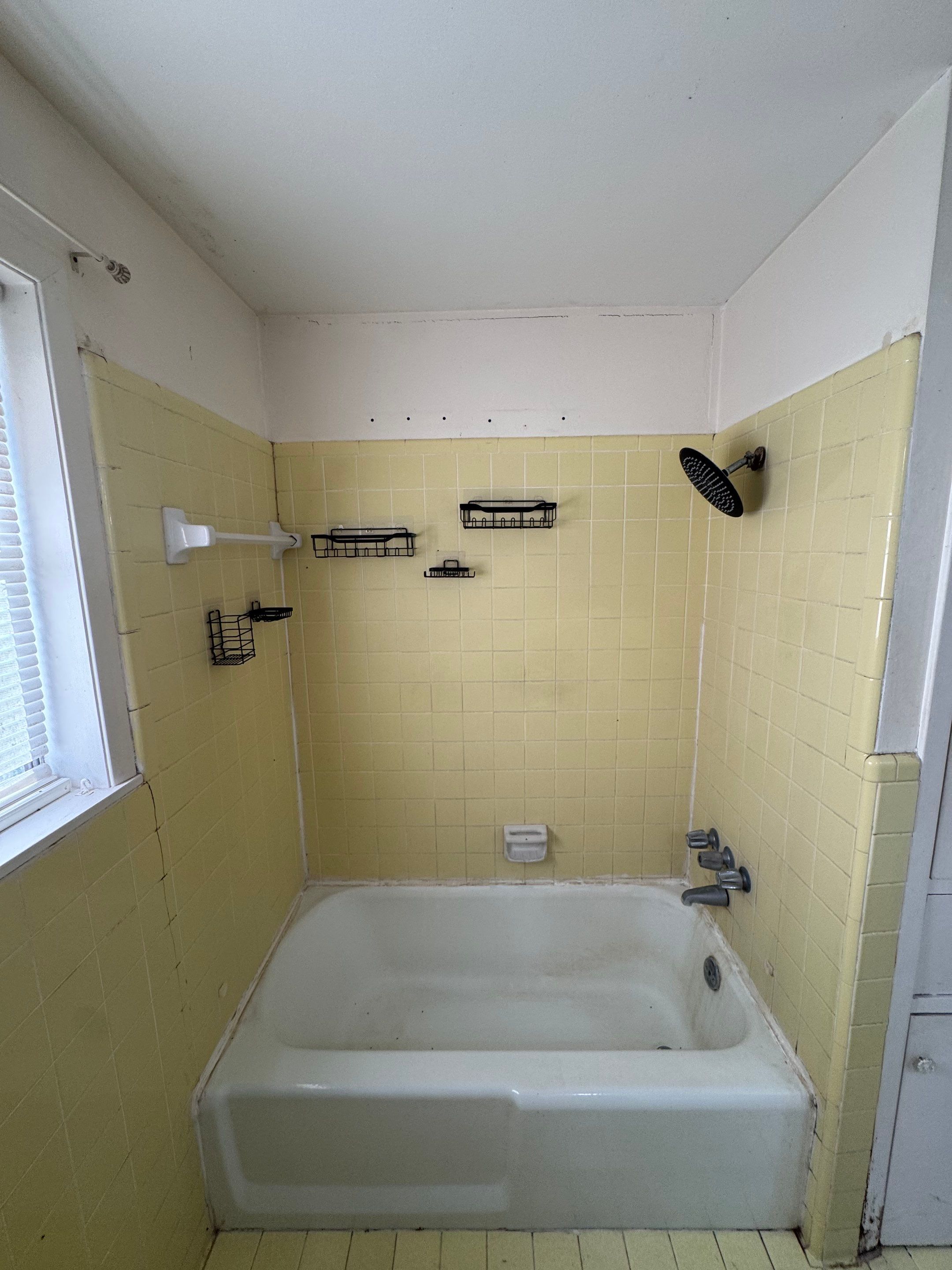 Tub to Walk in Shower and new vanity, mirror in Round Top by Lane Lauritsen - The Hill Country, Texas