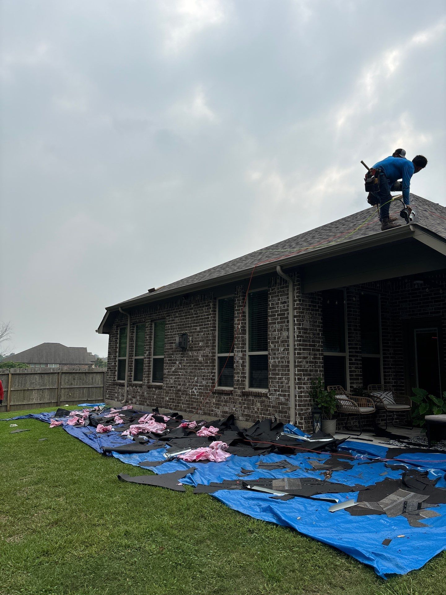 Residential Roofing Installation using Owen's Corning Duration (Lifetime) Shingles by Roof Repair Company
