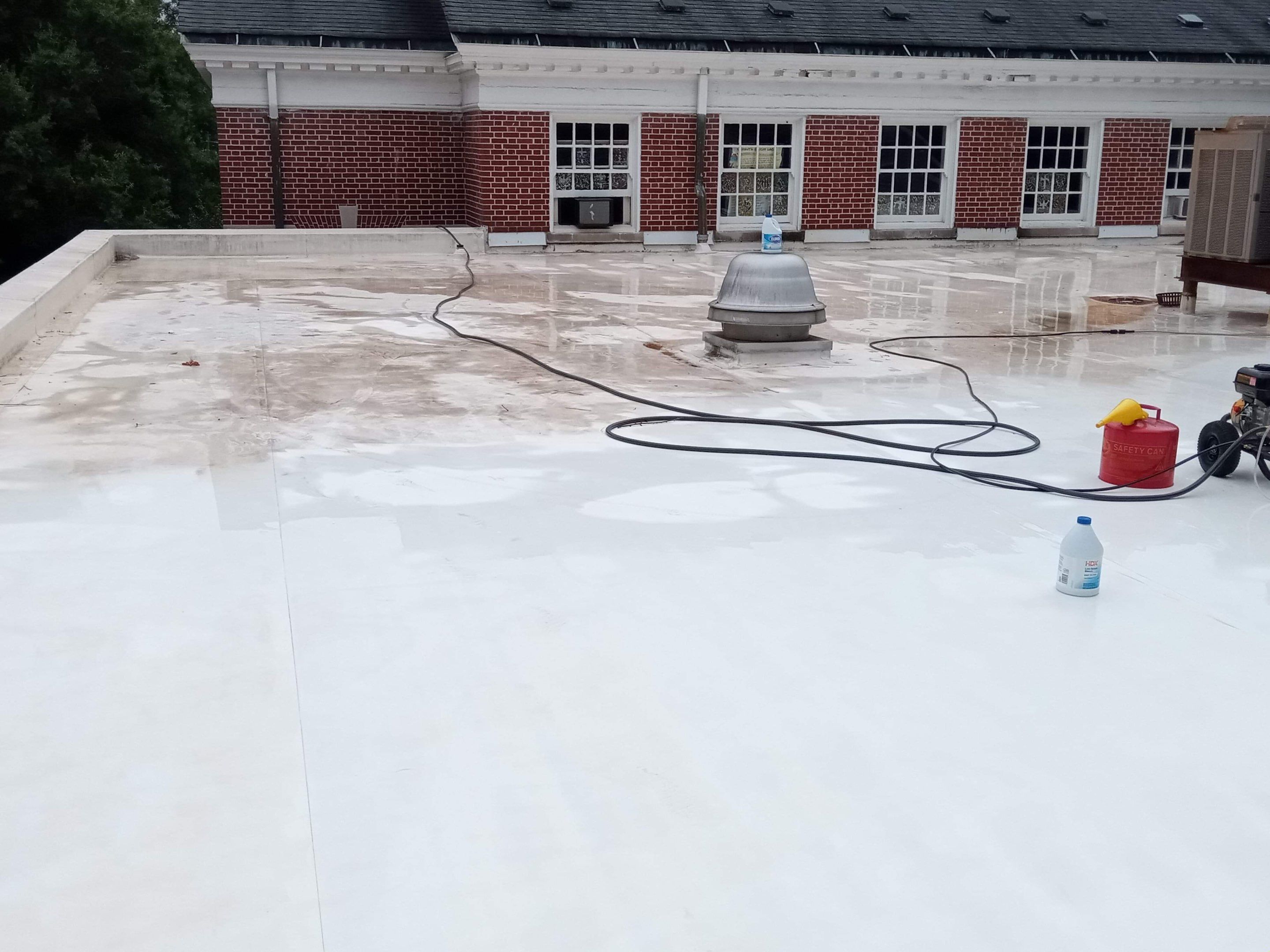 roof coating and partial TPO replacement by Nailed It Roofing & Remodeling LLC