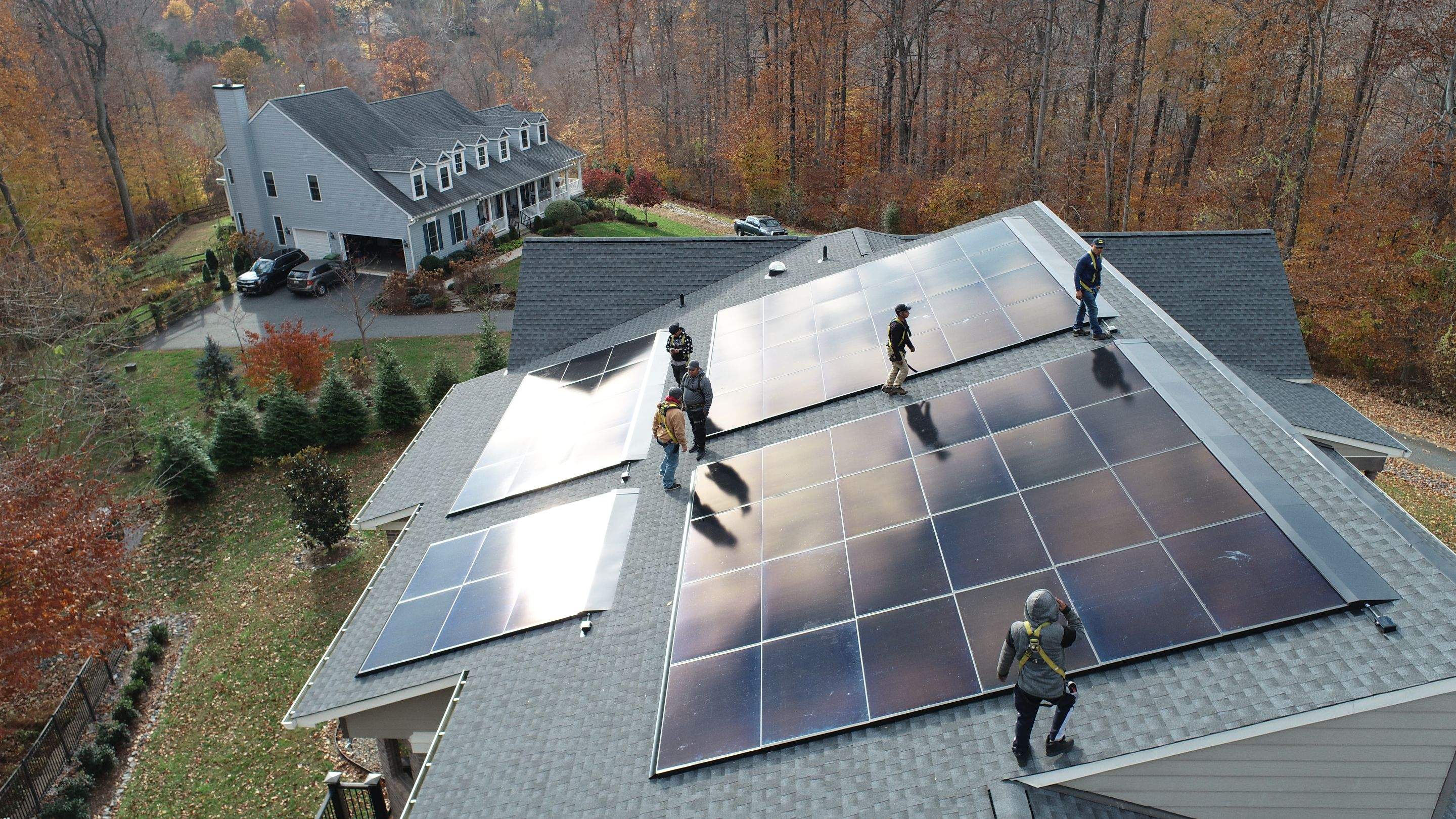Solar Roof using GAF Decotech integrated panels by American Home Contractors